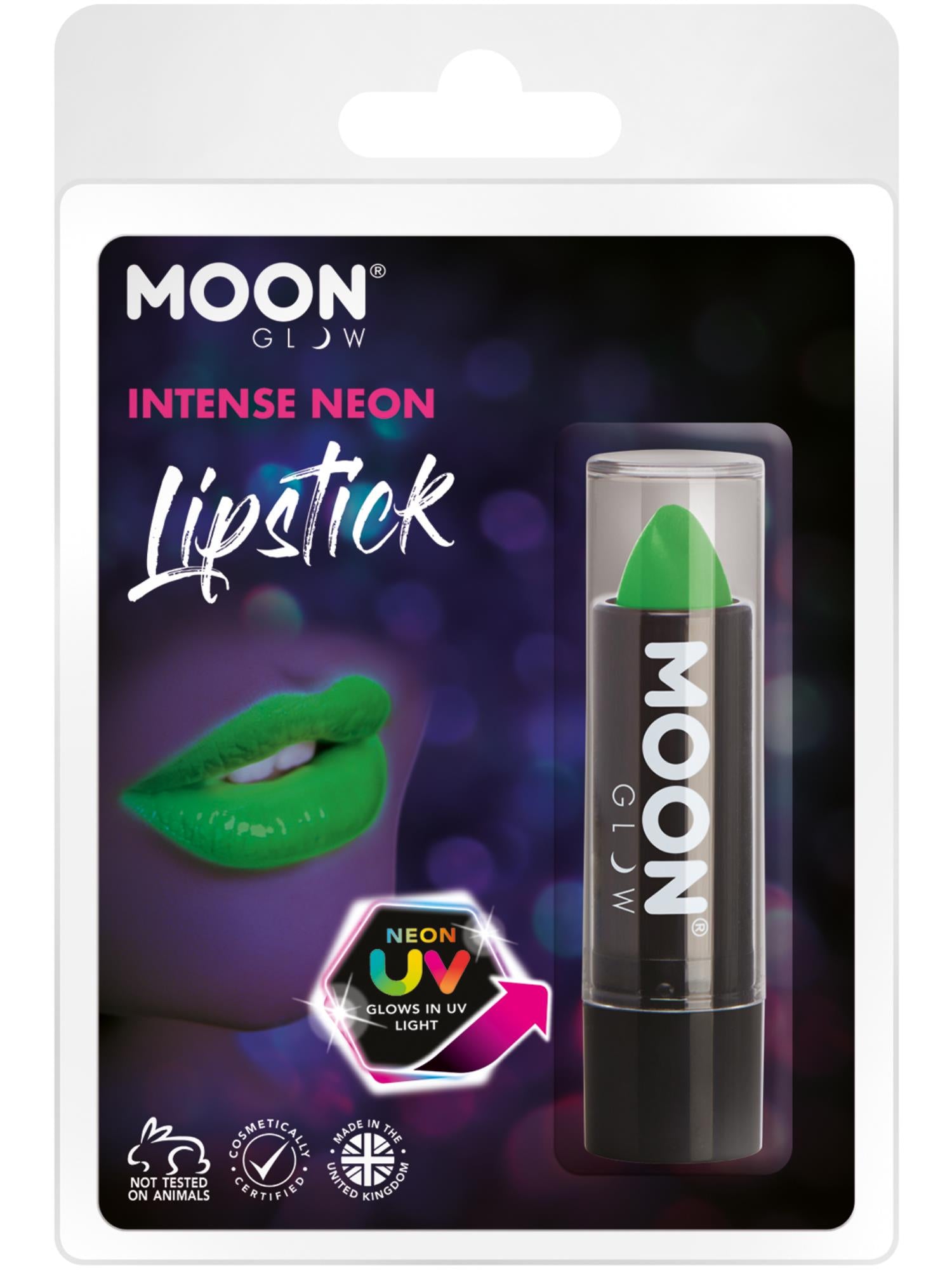 Moon Glow Intense Neon UV-Lippenstift, Intense Green