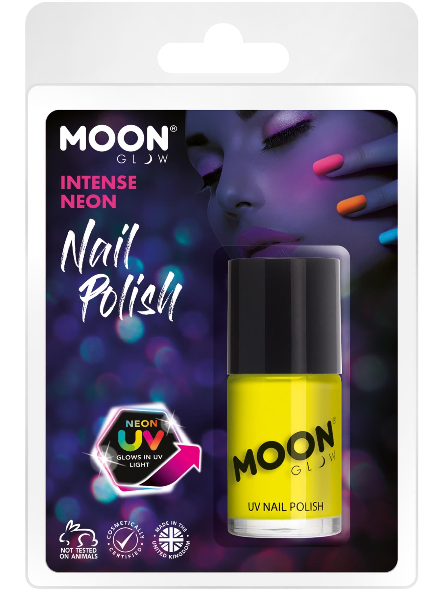 Moon Glow Intense Neon UV Nail Polish, Intense Yel