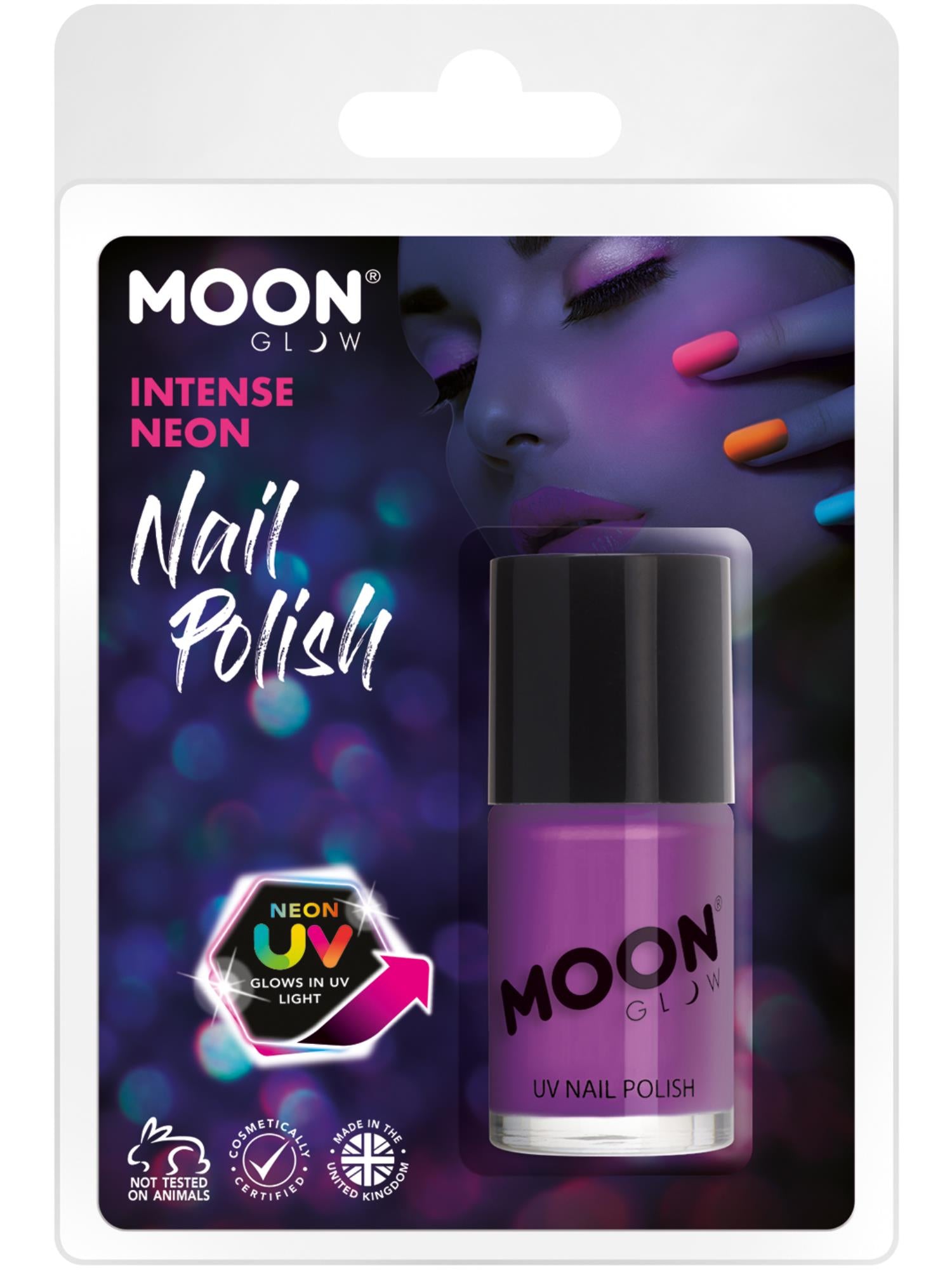 Moon Glow Intense Neon UV Nail Polish, Intense Pur