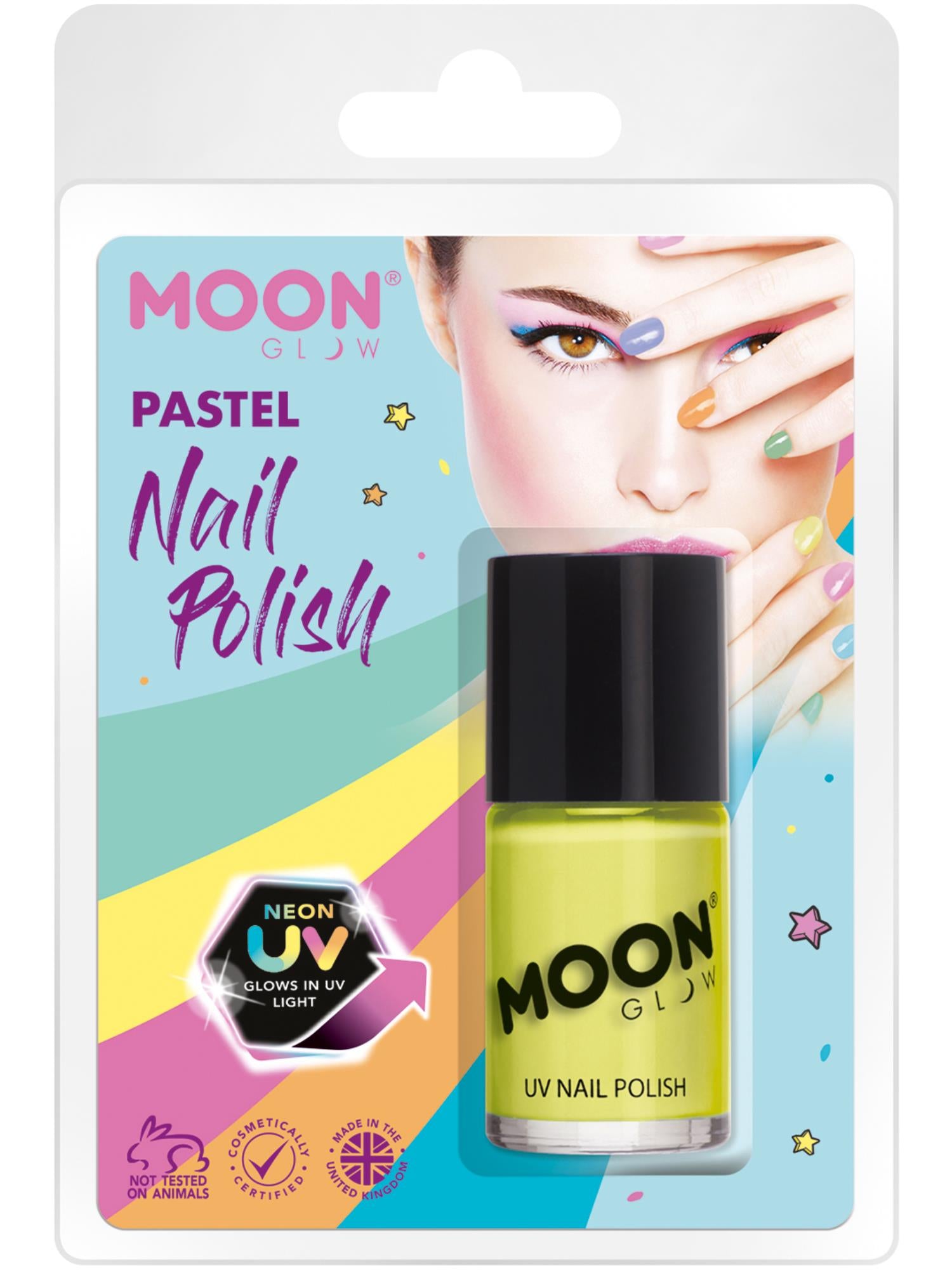 Moon Glow Pastel Neon UV Nail Polish, Pastel Yello