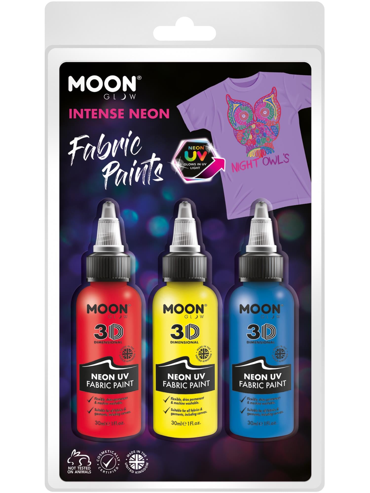 Moon Glow - Neon UV Intense Fabric Paint,