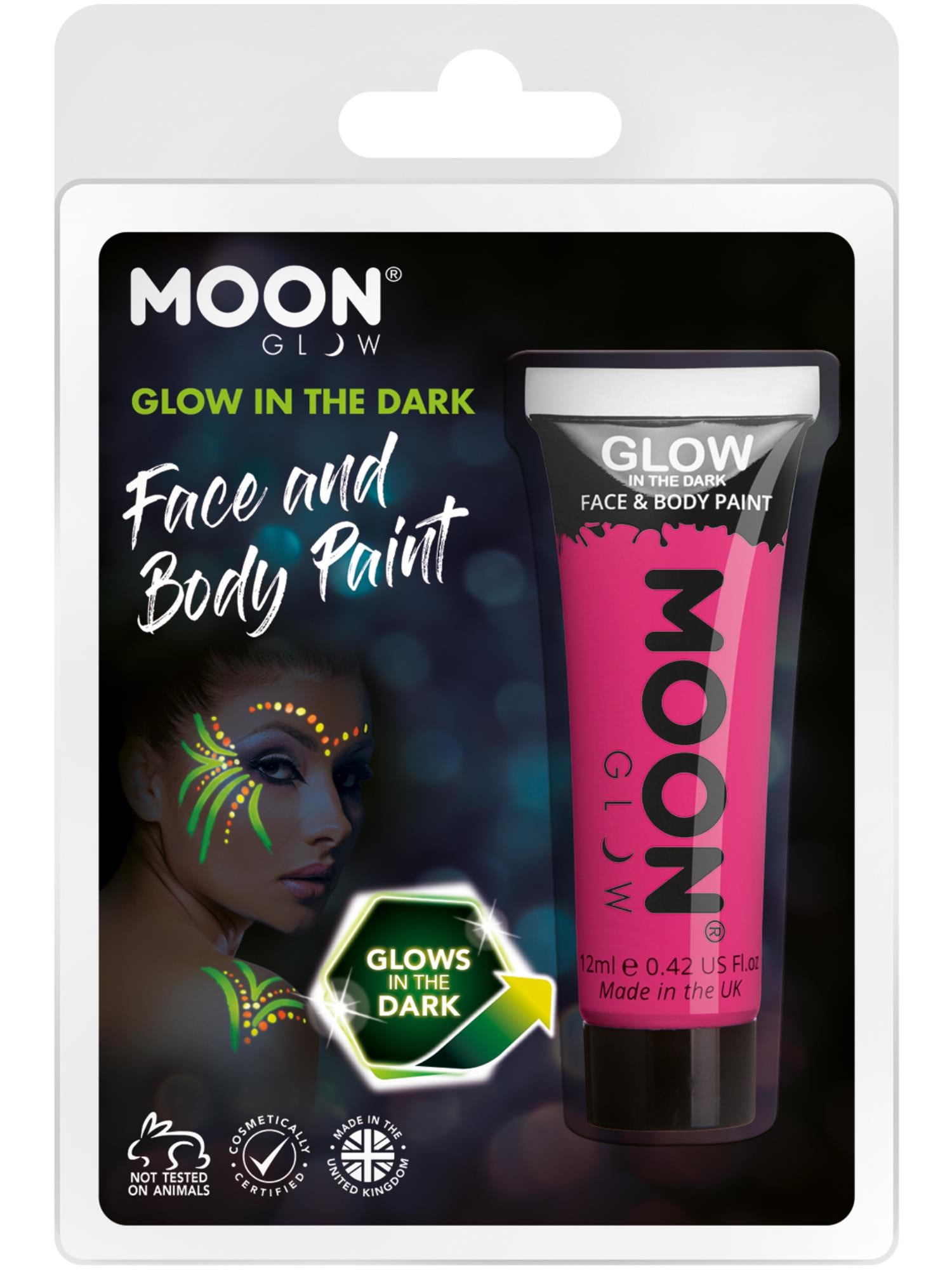 Moon Glow - Glow in the Dark Face Paint, Pink