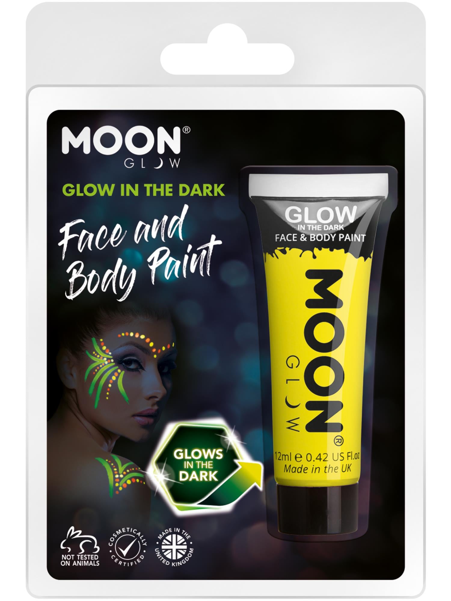 Moon Glow - Glow in the Dark Face Paint, Yellow
