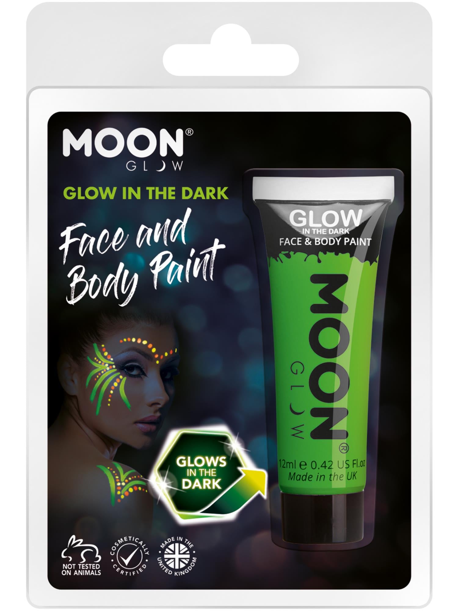 Moon Glow - Glow in the Dark Face Paint, Green