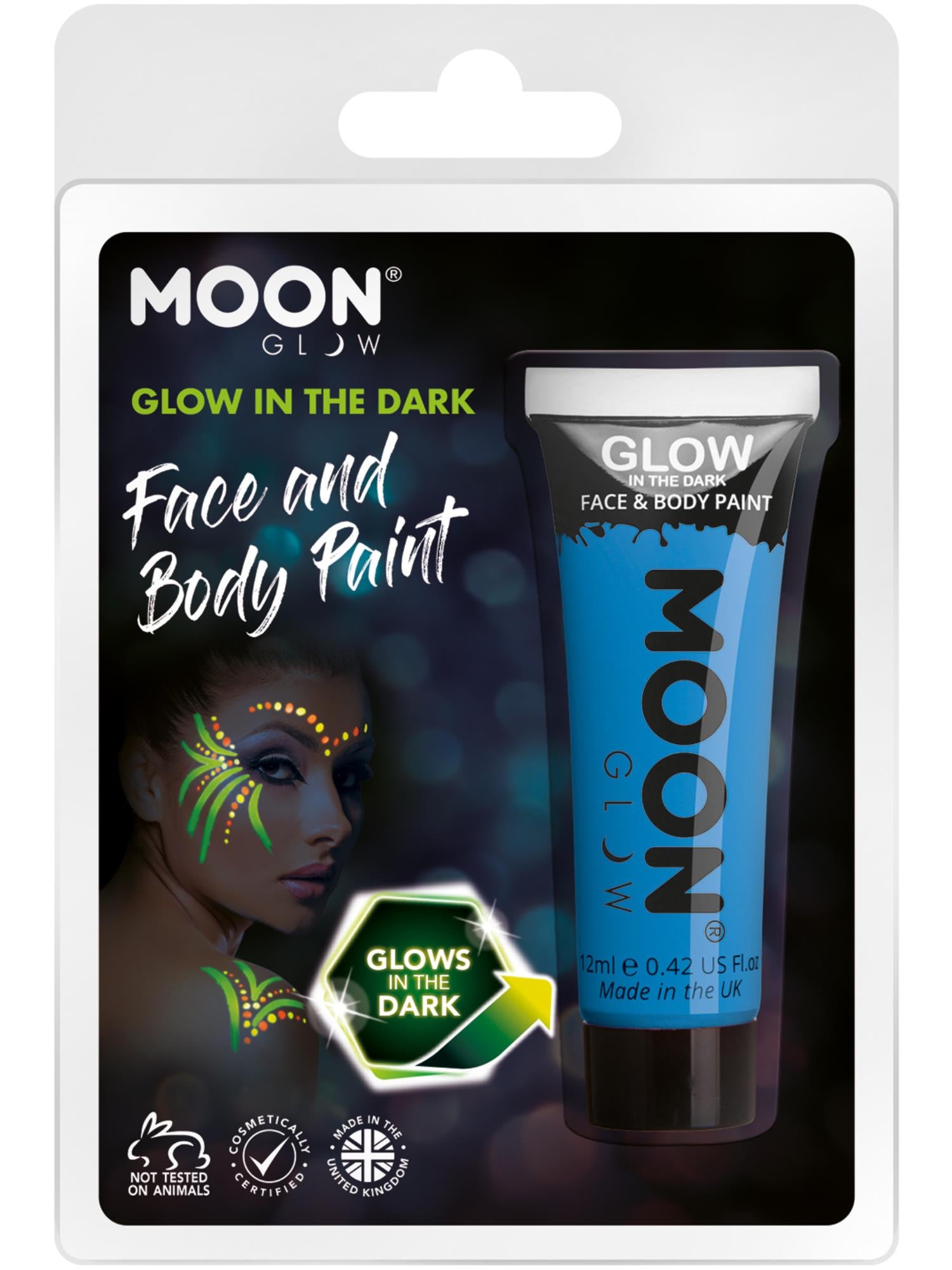 Moon Glow - Glow in the Dark Face Paint, Blue