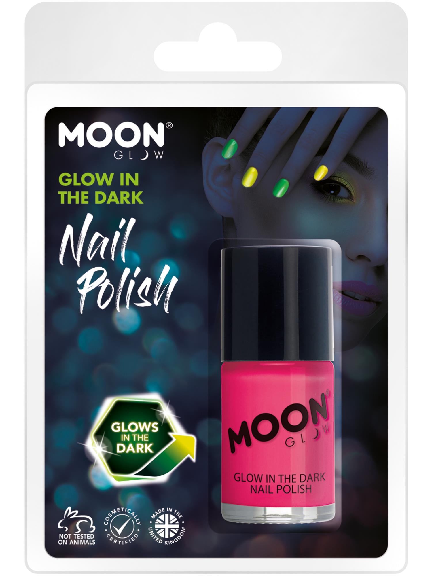 Moon Glow - Glow in the Dark Nail Polish, Pink