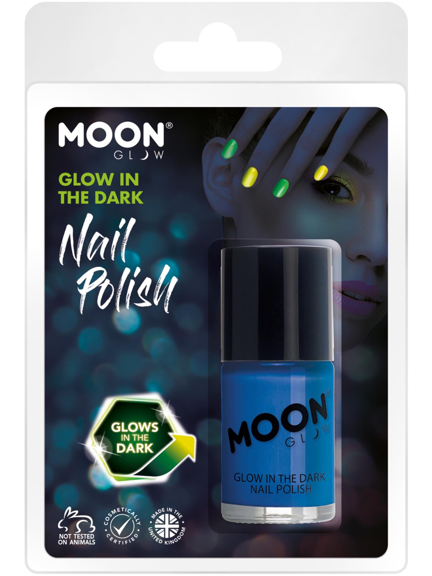 Moon Glow - Glow in the Dark Nail Polish, Blue