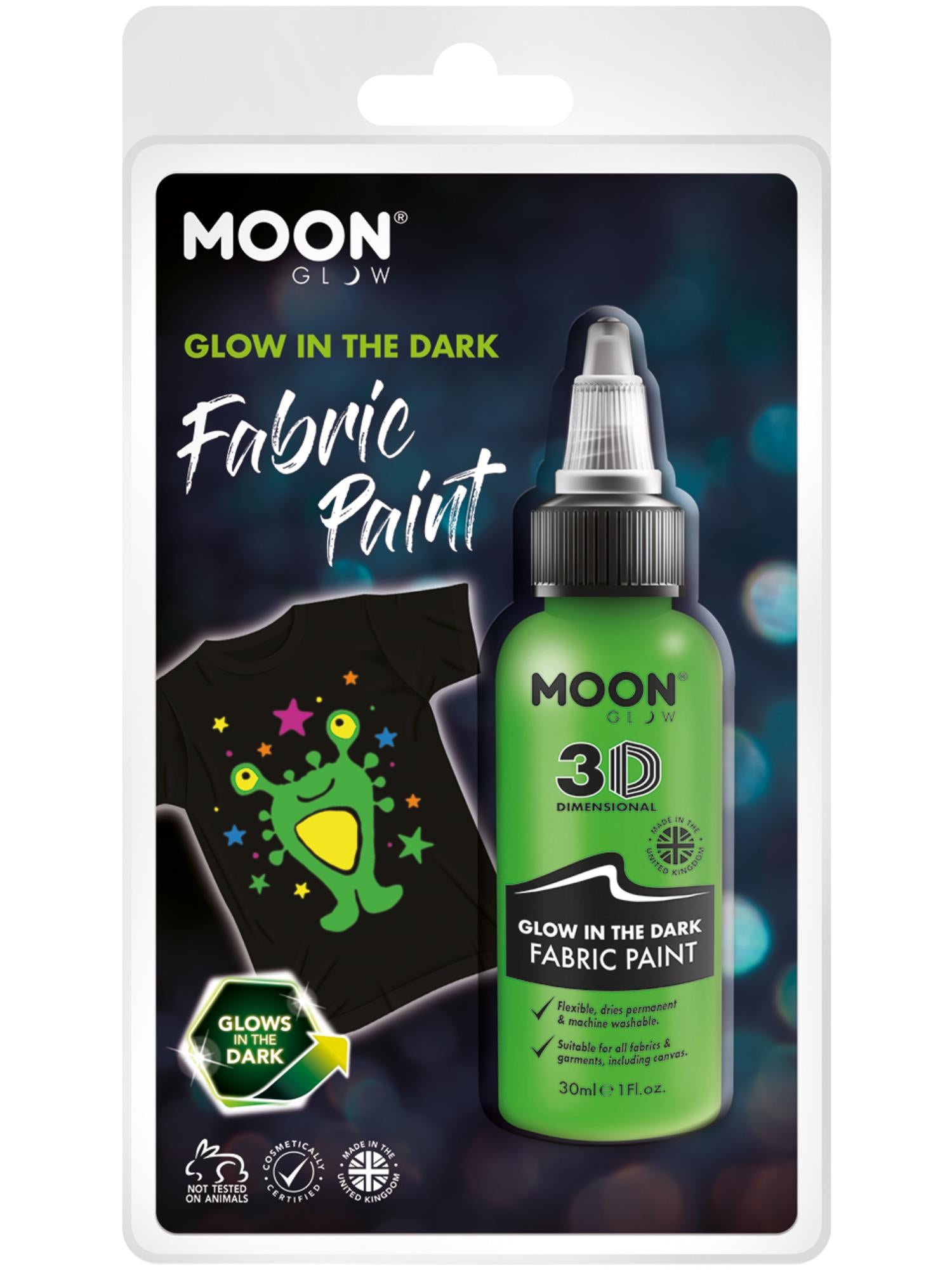 Moon Glow - Stoffenverf die in het donker oplicht, groen
