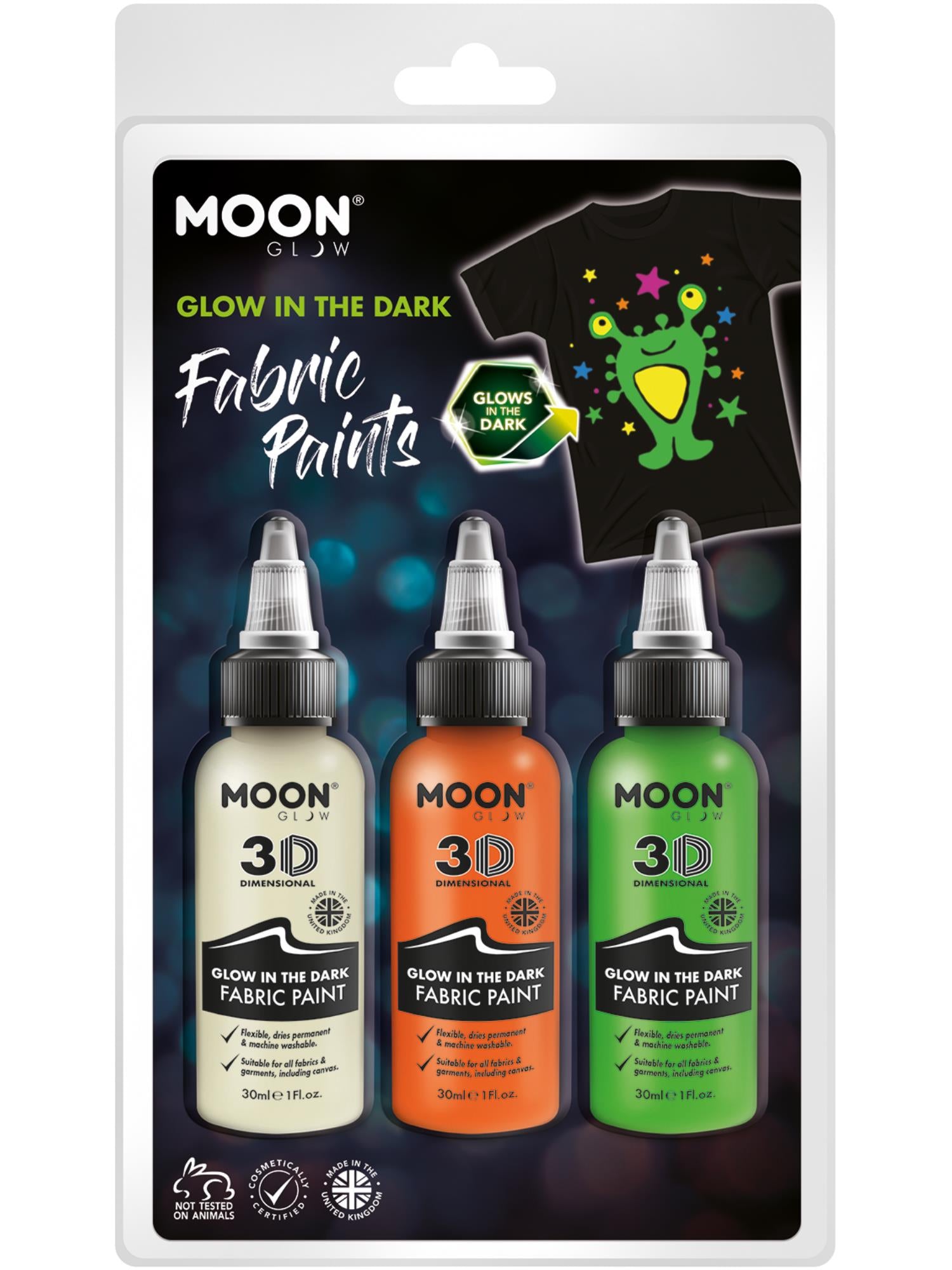 Moon Glow - Glow in the Dark Fabric Paint,