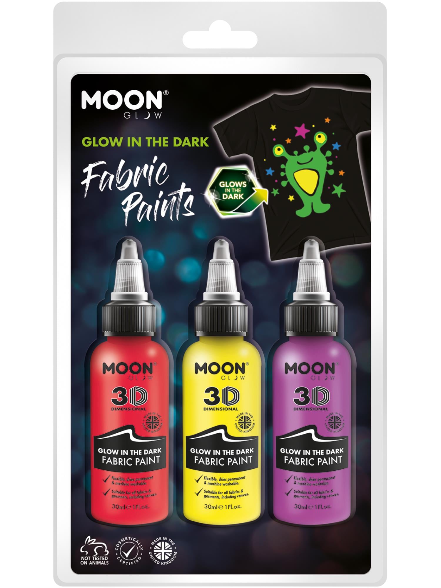 Moon Glow - Glow in the Dark Fabric Paint,