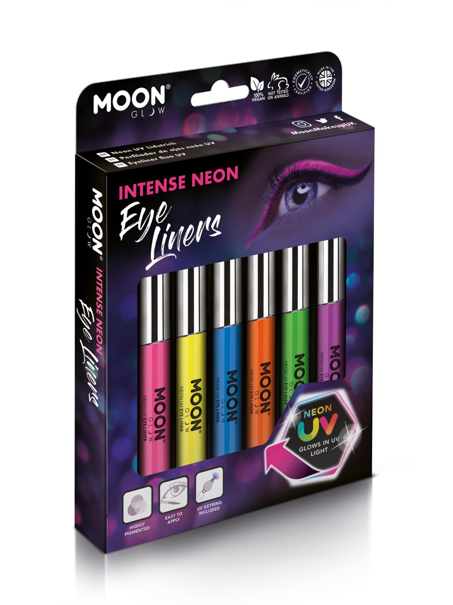 Moon Glow Intense Neon UV Eye Liner, Assorted