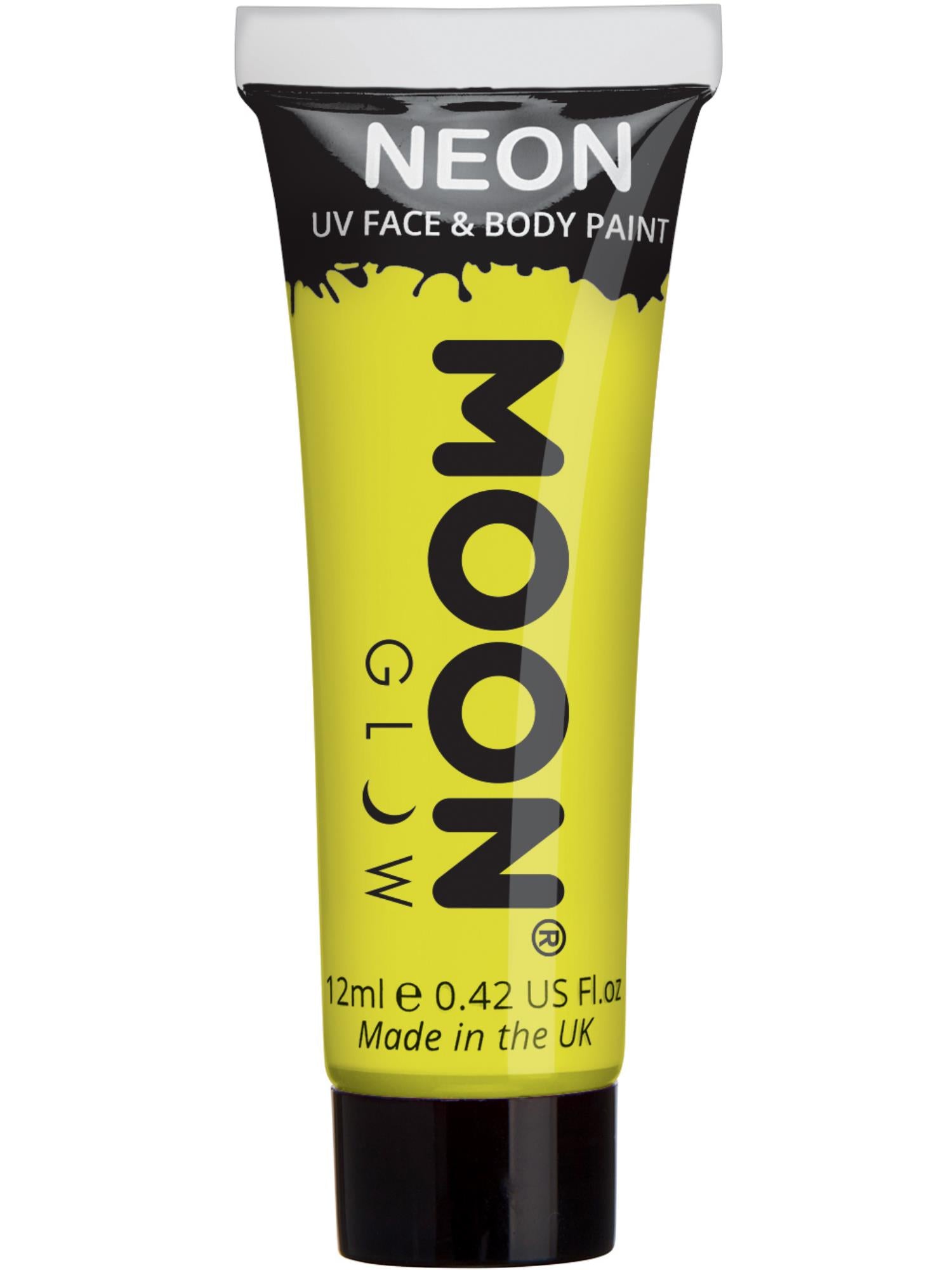 Moon Glow Intense Neon UV Face Paint, Intense Yell