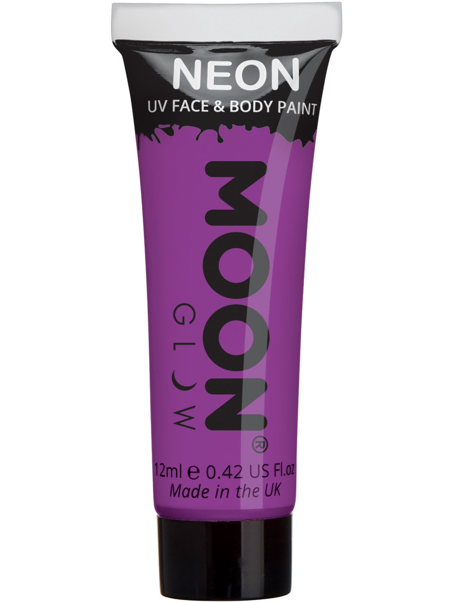 Moon Glow Intense Neon UV Face Paint, Intense Purp