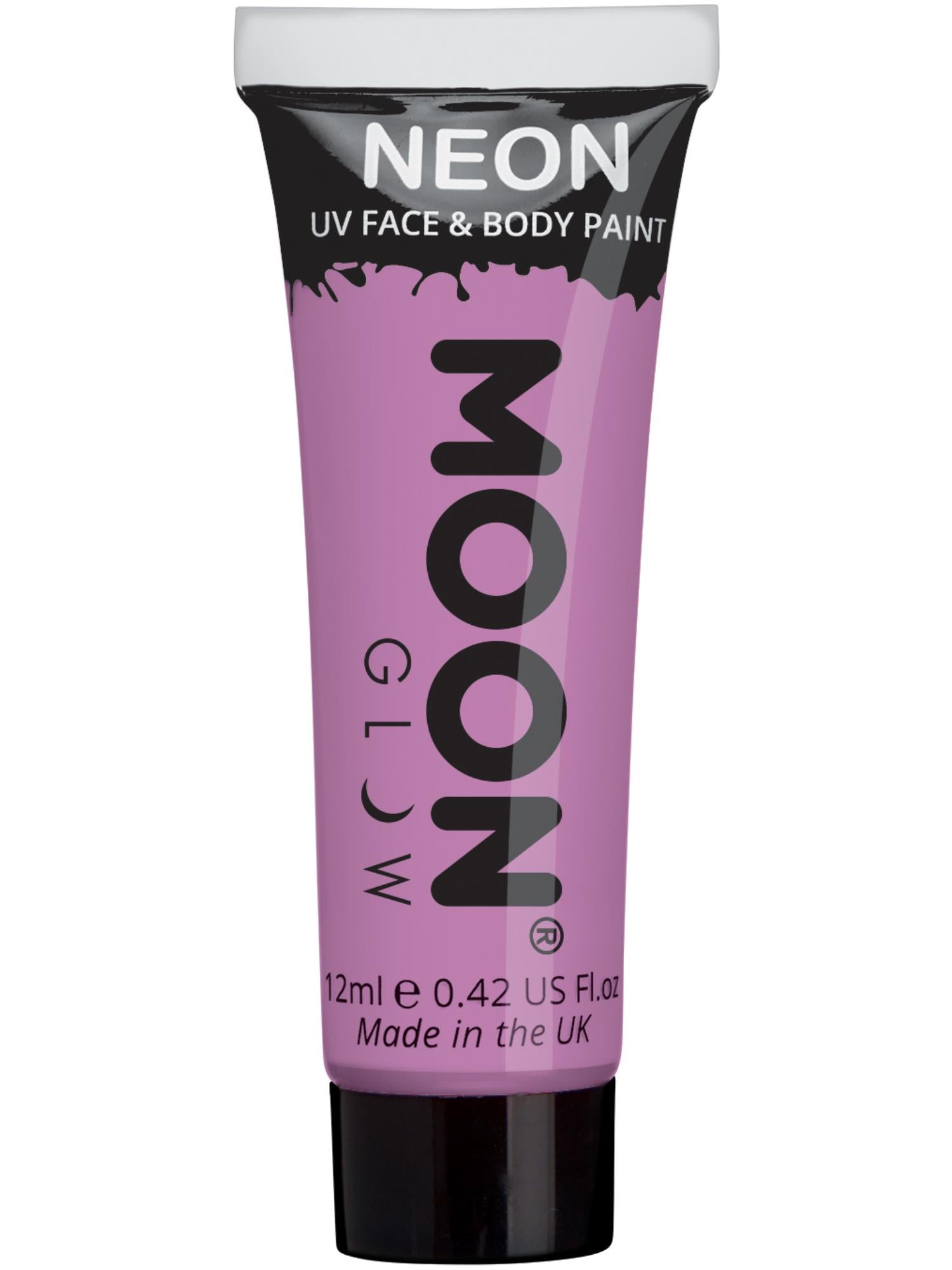 Moon Glow Pastel Neon UV Face Paint, Pastel Lilac