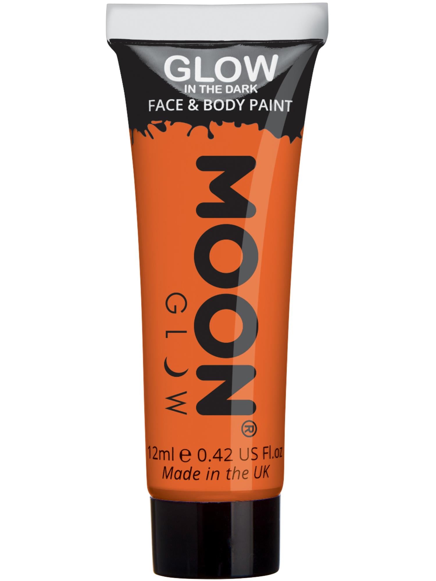 Moon Glow - Glow in the Drak Face Paint, Orange