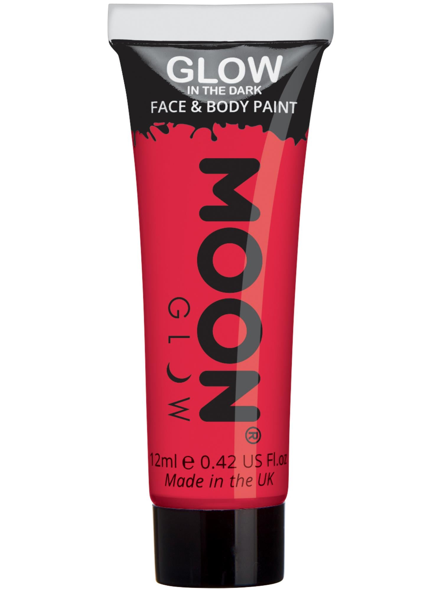 Moon Glow - Glow in the Dark Face Paint, Red