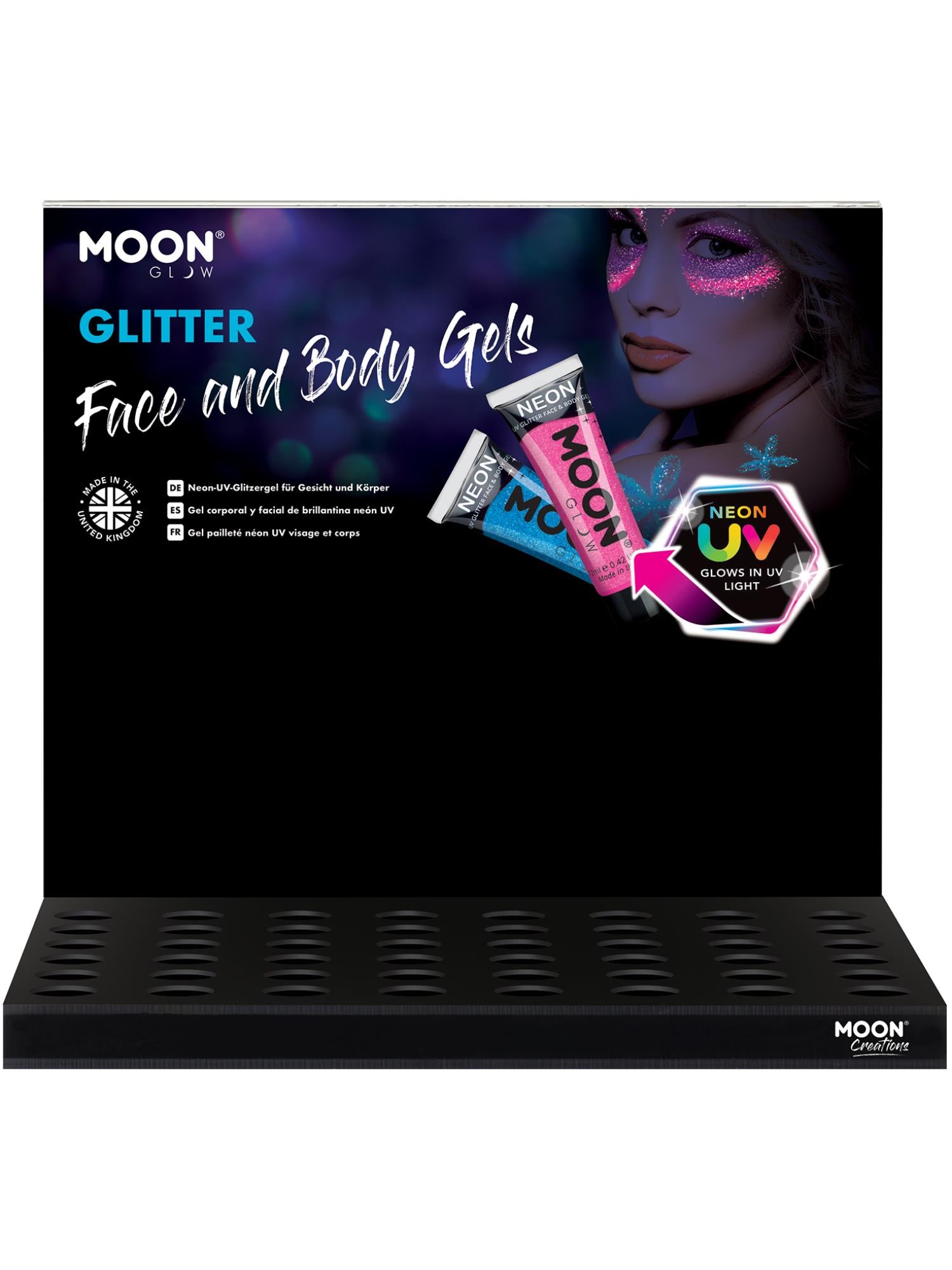 Moon Glow Neon UV Fine Glitter Gel,