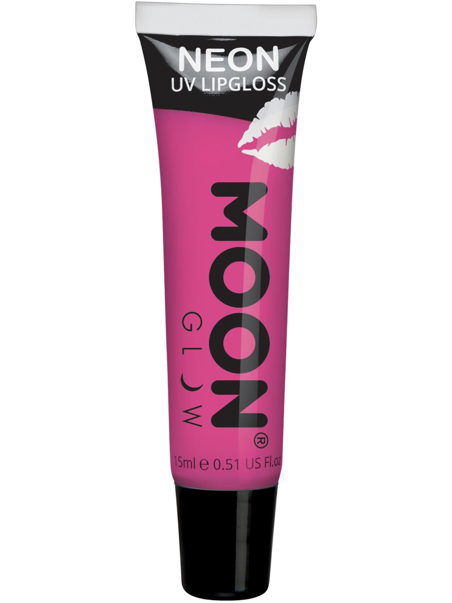Moon Glow Intense Neon UV Fruity Lipgloss, Rosa