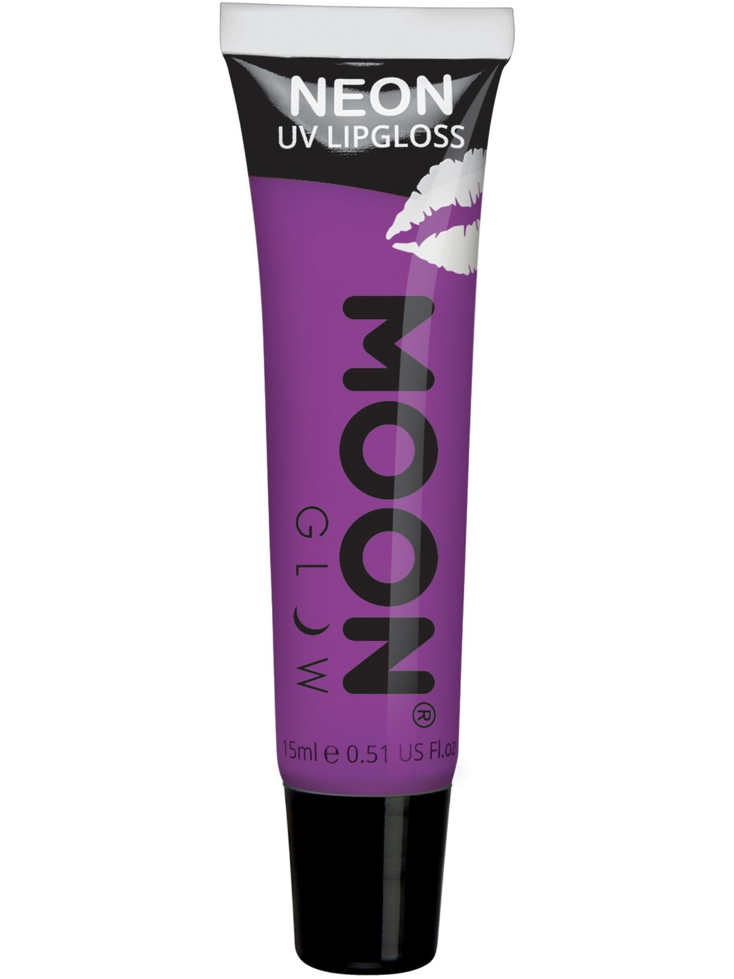 Moon Glow Intense Neon UV Fruity Lipgloss, Purple