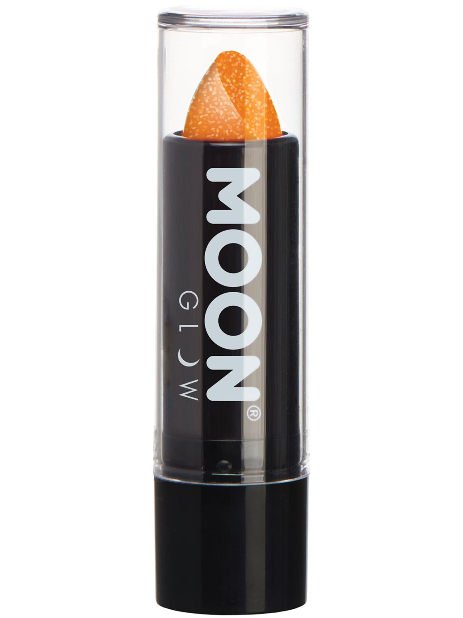 Moon Glow - Neon UV Glitter Lipstick, Orange