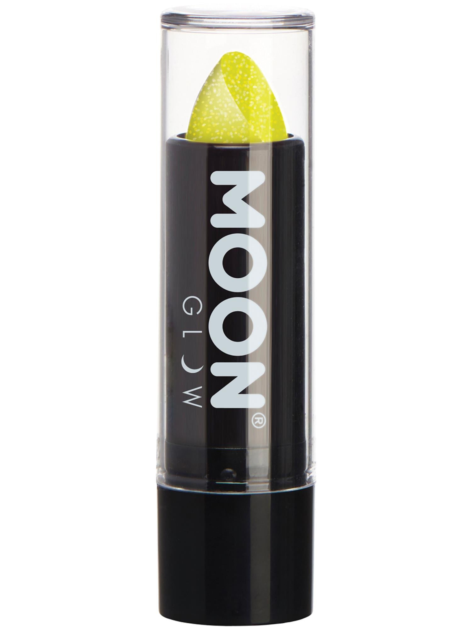 Moon Glow - Neon UV Glitter Lipstick, Yellow