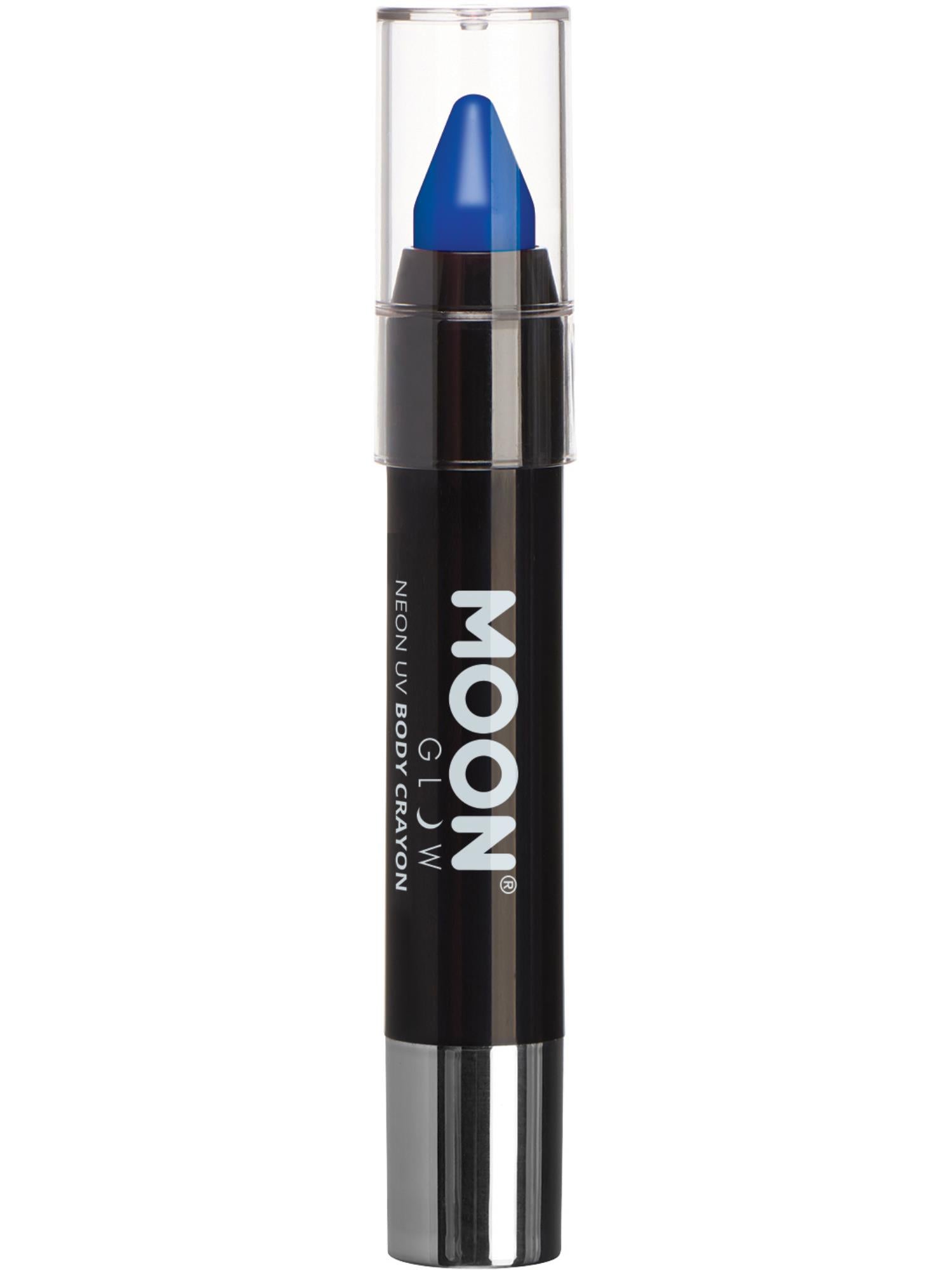 Moon Glow Intense Neon UV Body Crayons, Intense Bl