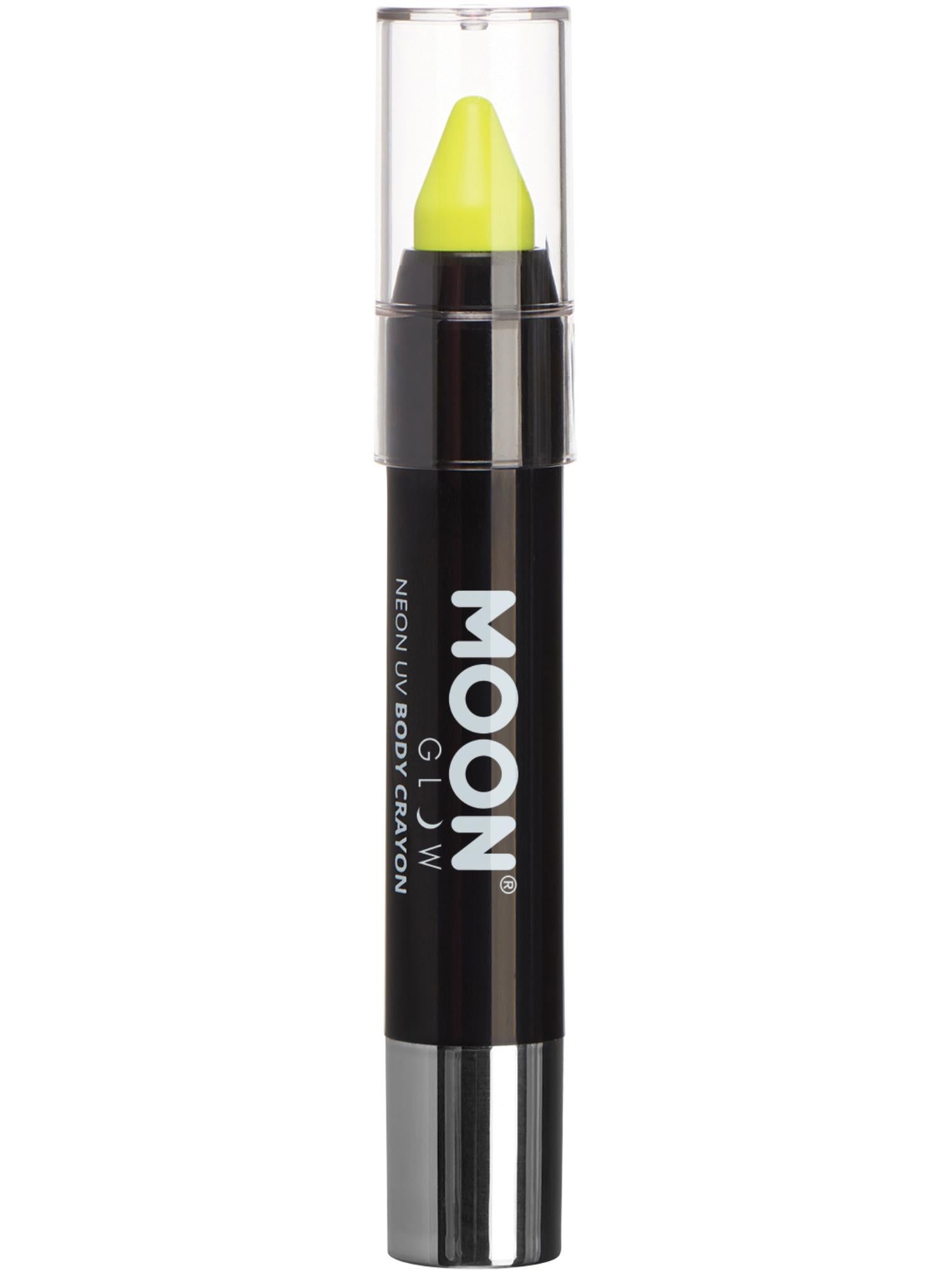 Moon Glow Pastel Neon UV Body Crayons, Pastel Yell
