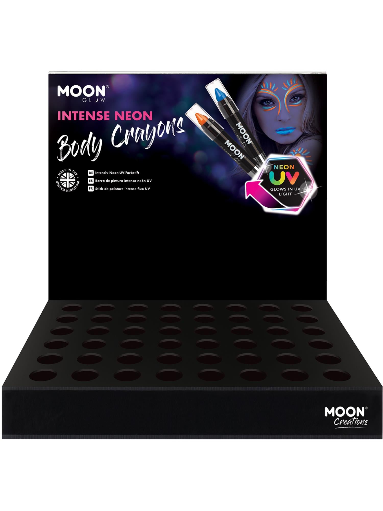 Moon Glow Intense Neon UV Body Crayons,