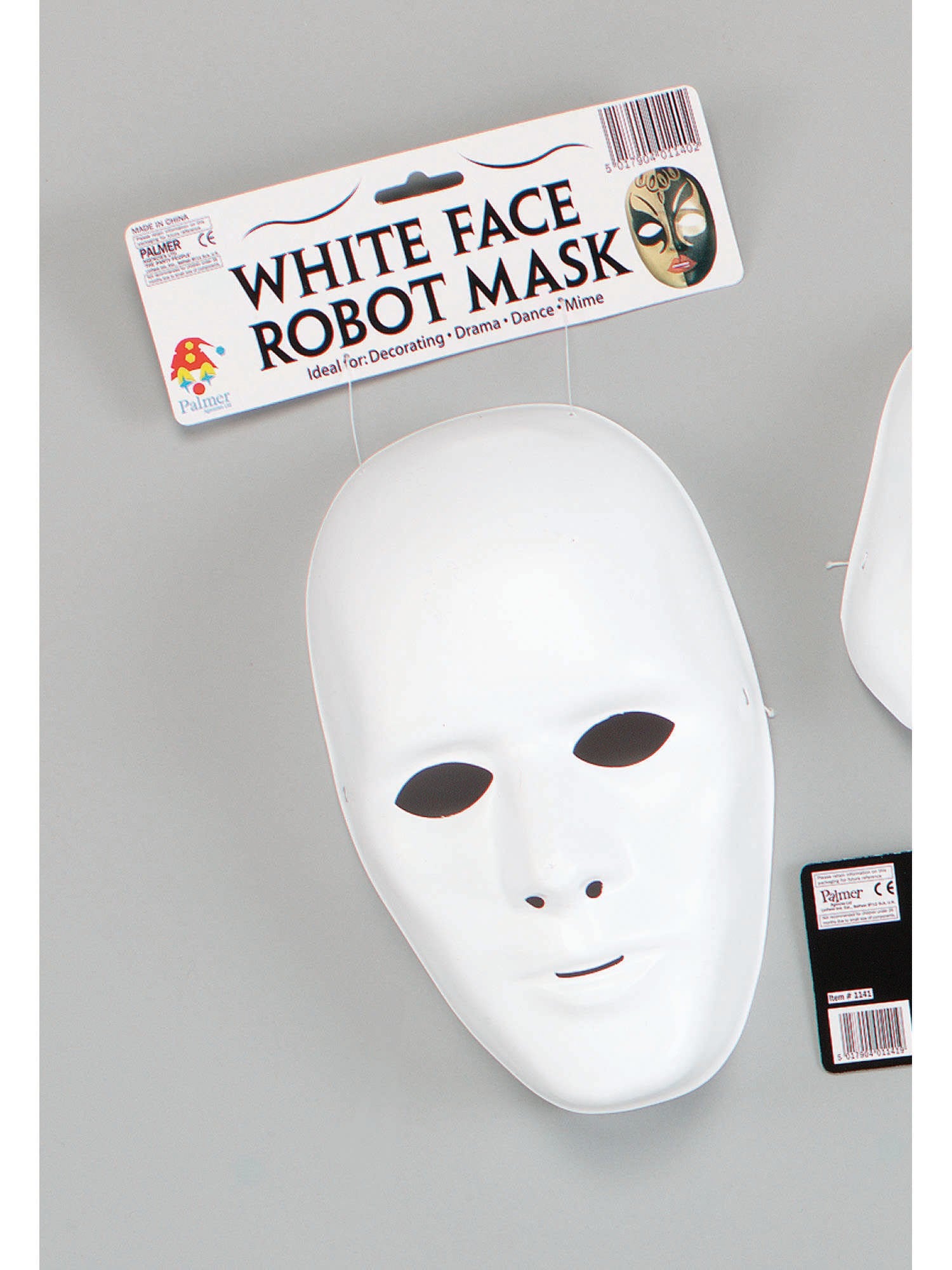 Wit gezichtsmasker voor mannen Deluxe