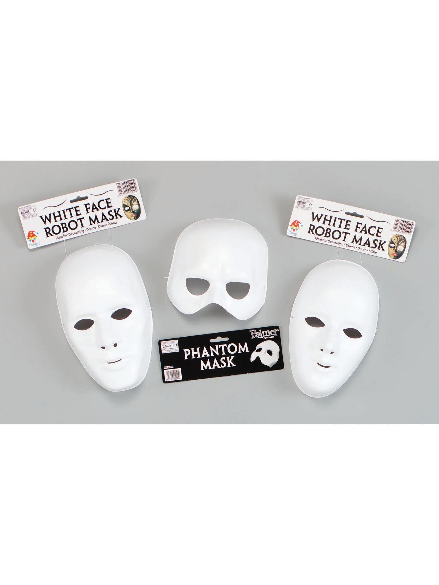Wit gezichtsmasker voor mannen Deluxe