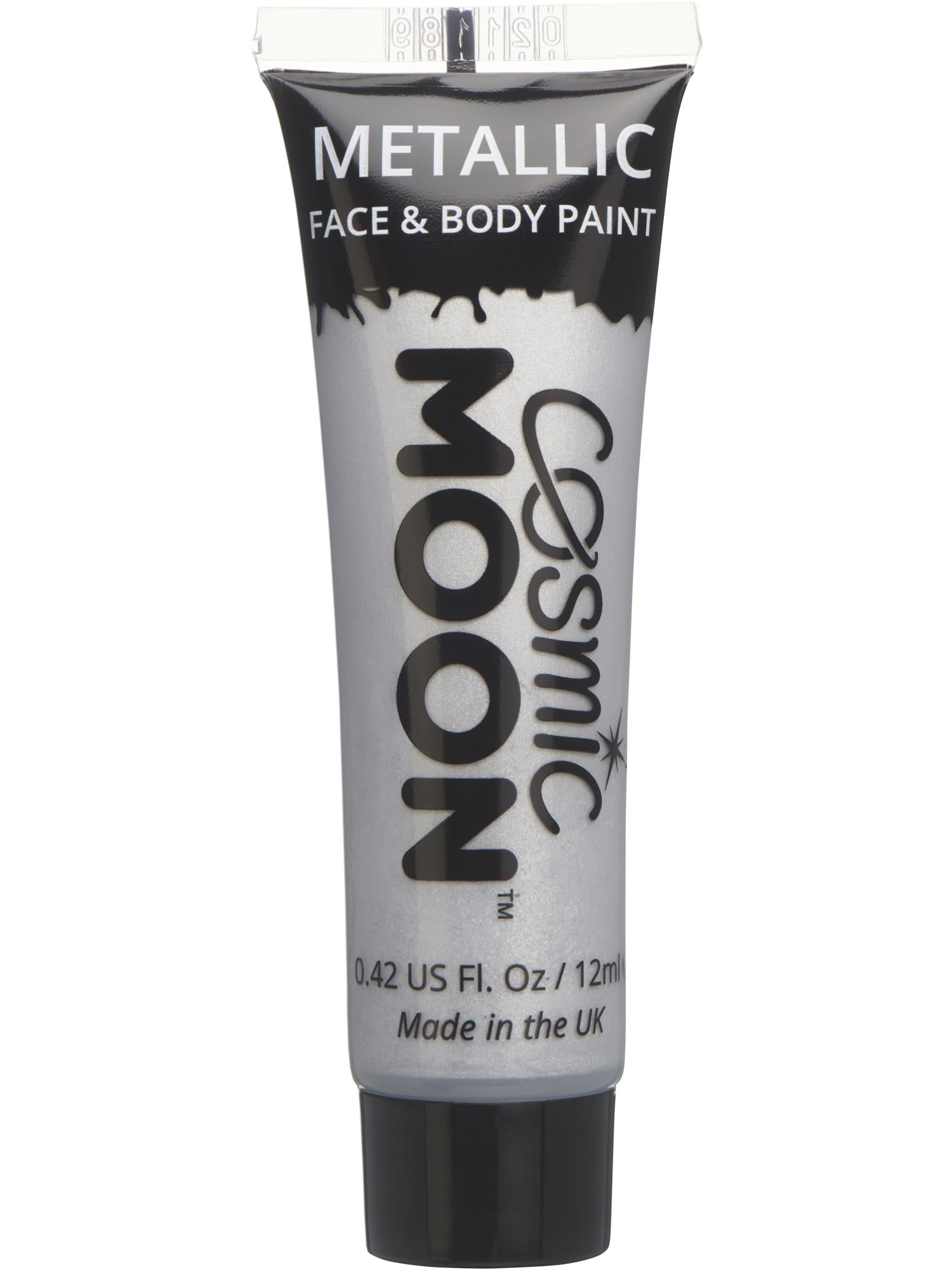 Cosmic Moon Metallic Face & Body Paint, Silver