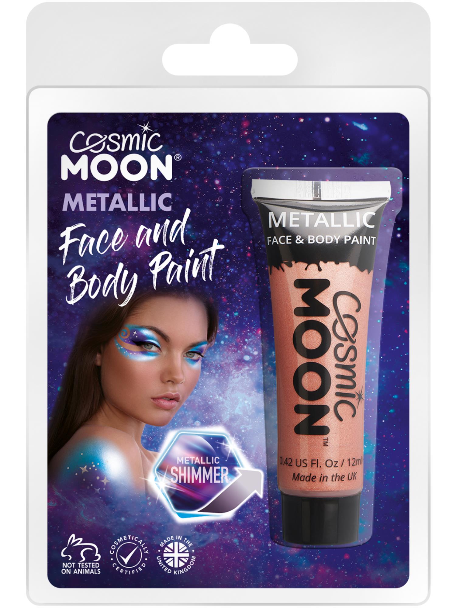 Cosmic Moon Metallic Face & Body Paint, Rose Gold
