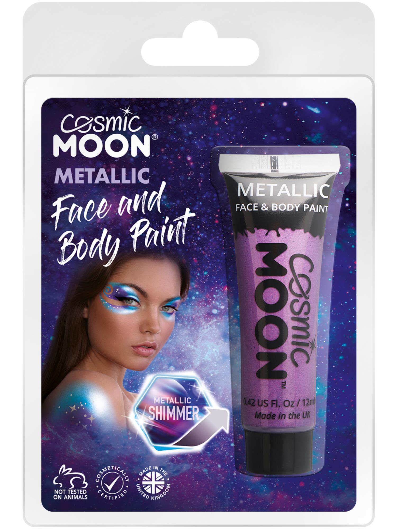 Cosmic Moon Metallic Face & Body Paint, Purple