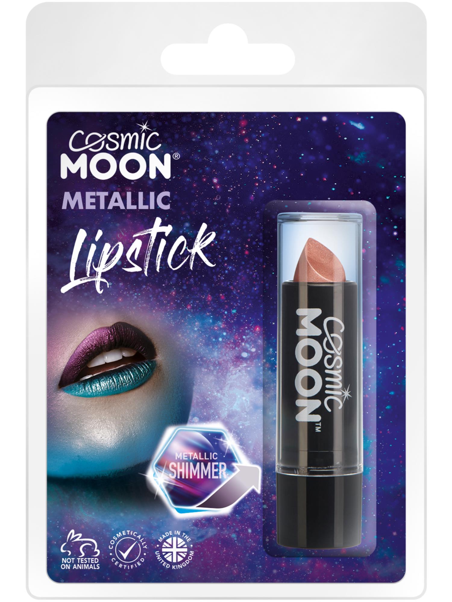 Cosmic Moon Metallic Lipstick, Rose Gold