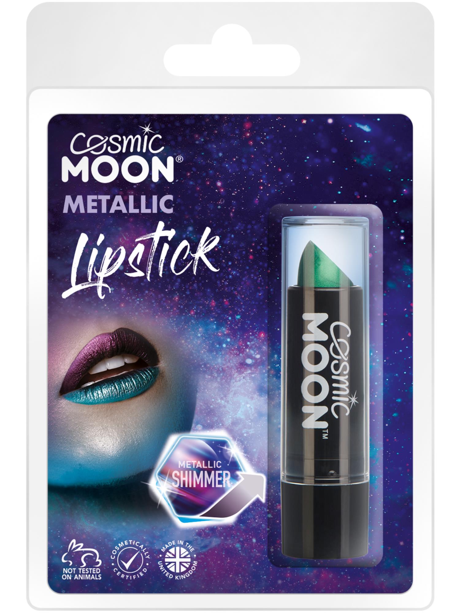 Cosmic Moon Metallic Lipstick, Green
