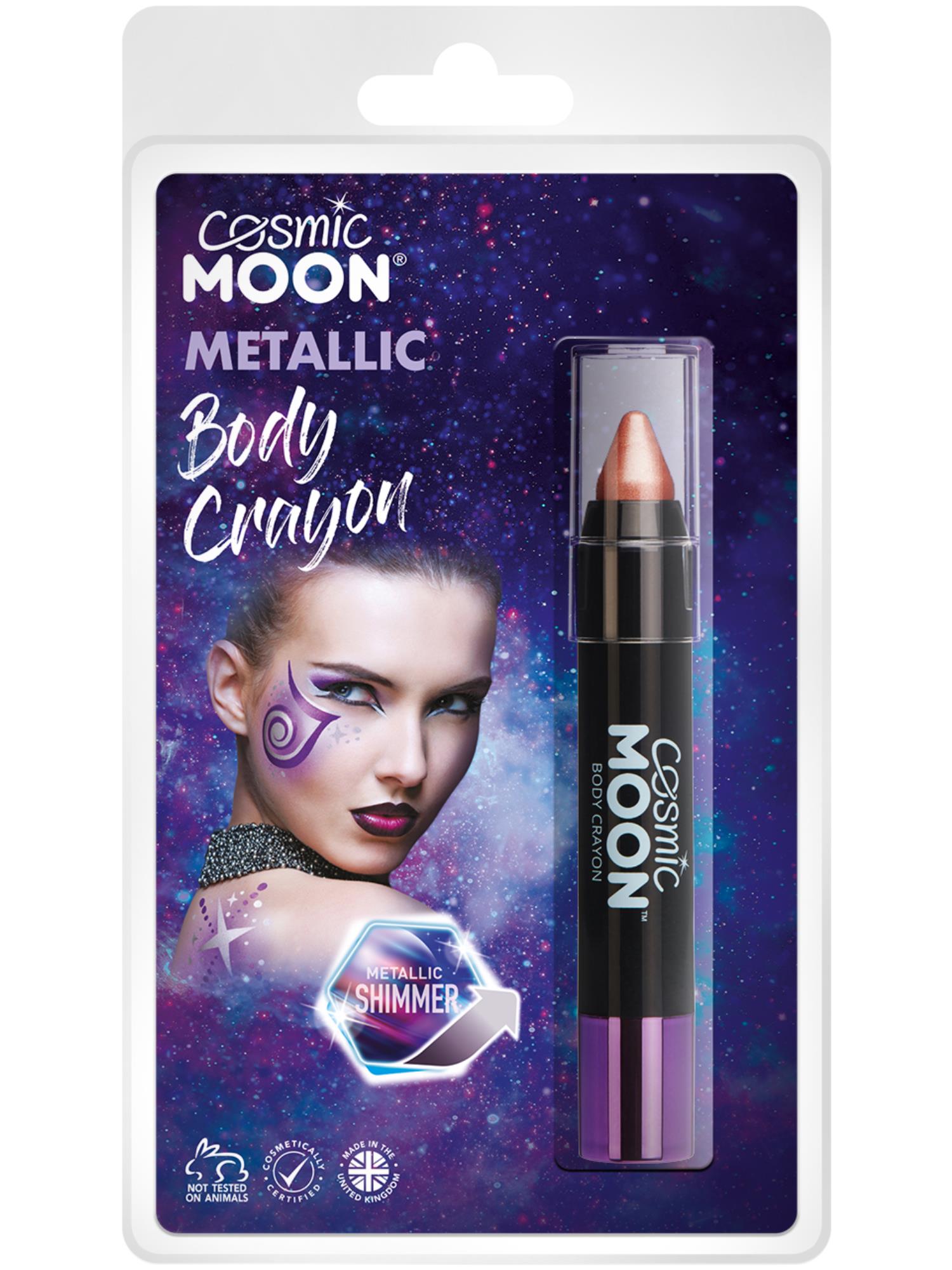 Cosmic Moon Metallic Body Crayons, Rose Gold