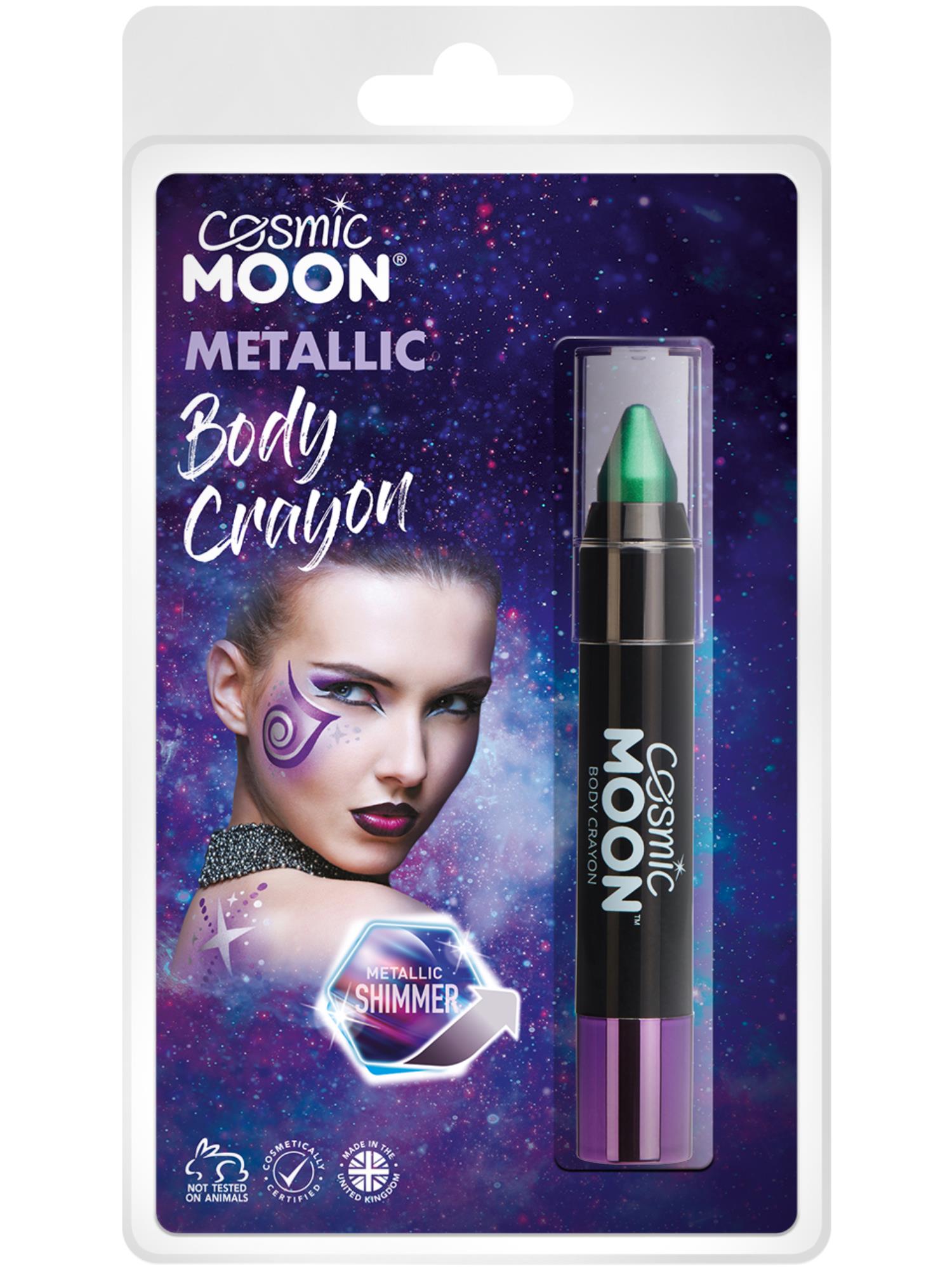 Cosmic Moon Metallic Body Crayons, Green