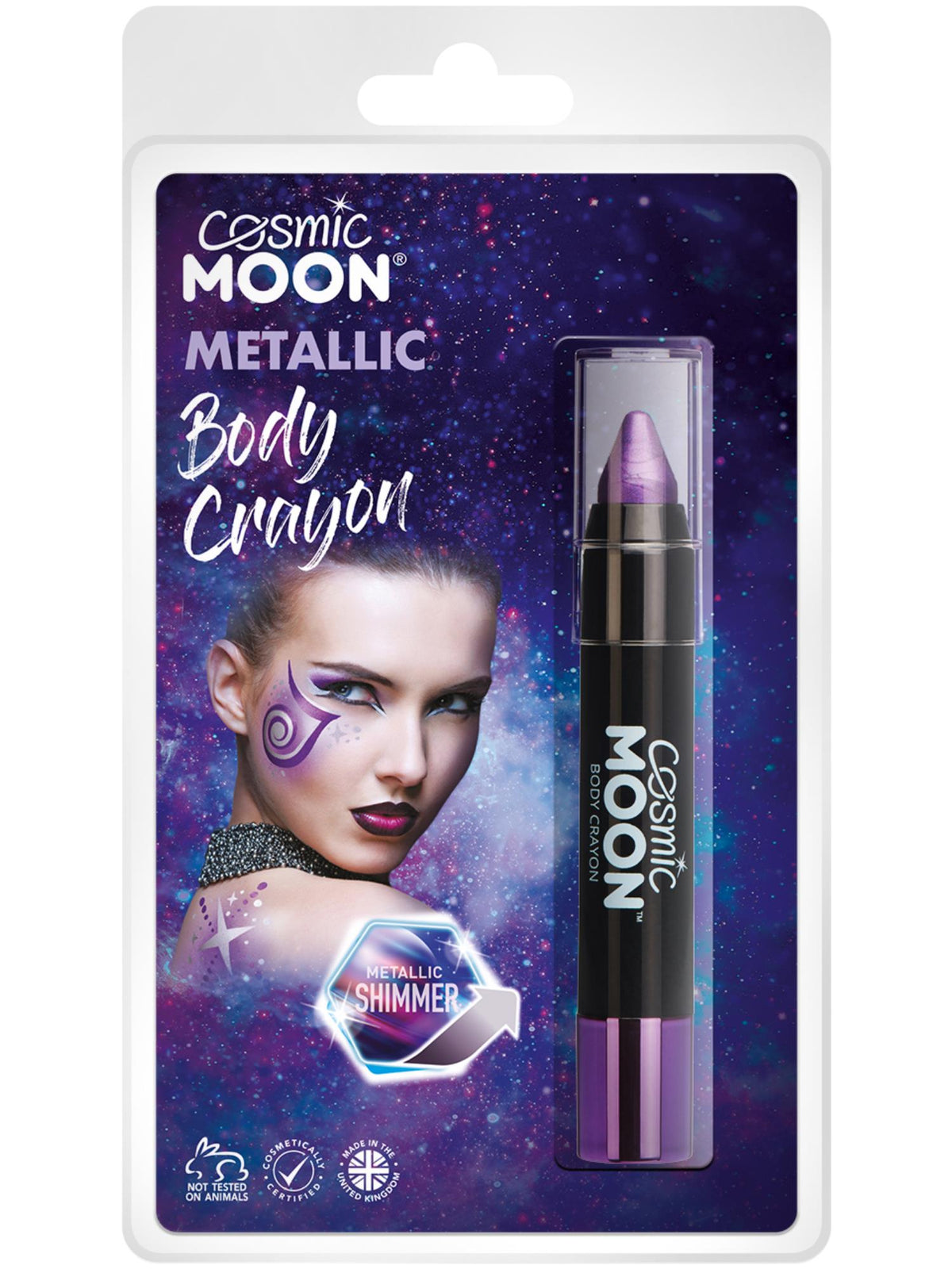 Cosmic Moon Metallic Body Crayons, Purple