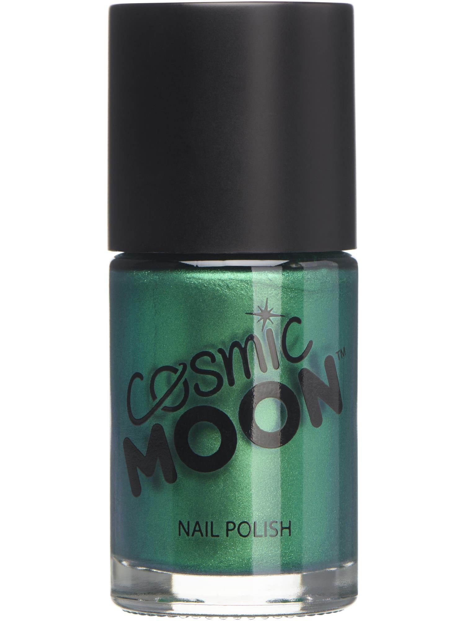 Cosmic Moon Metallic Nail Polish, Green