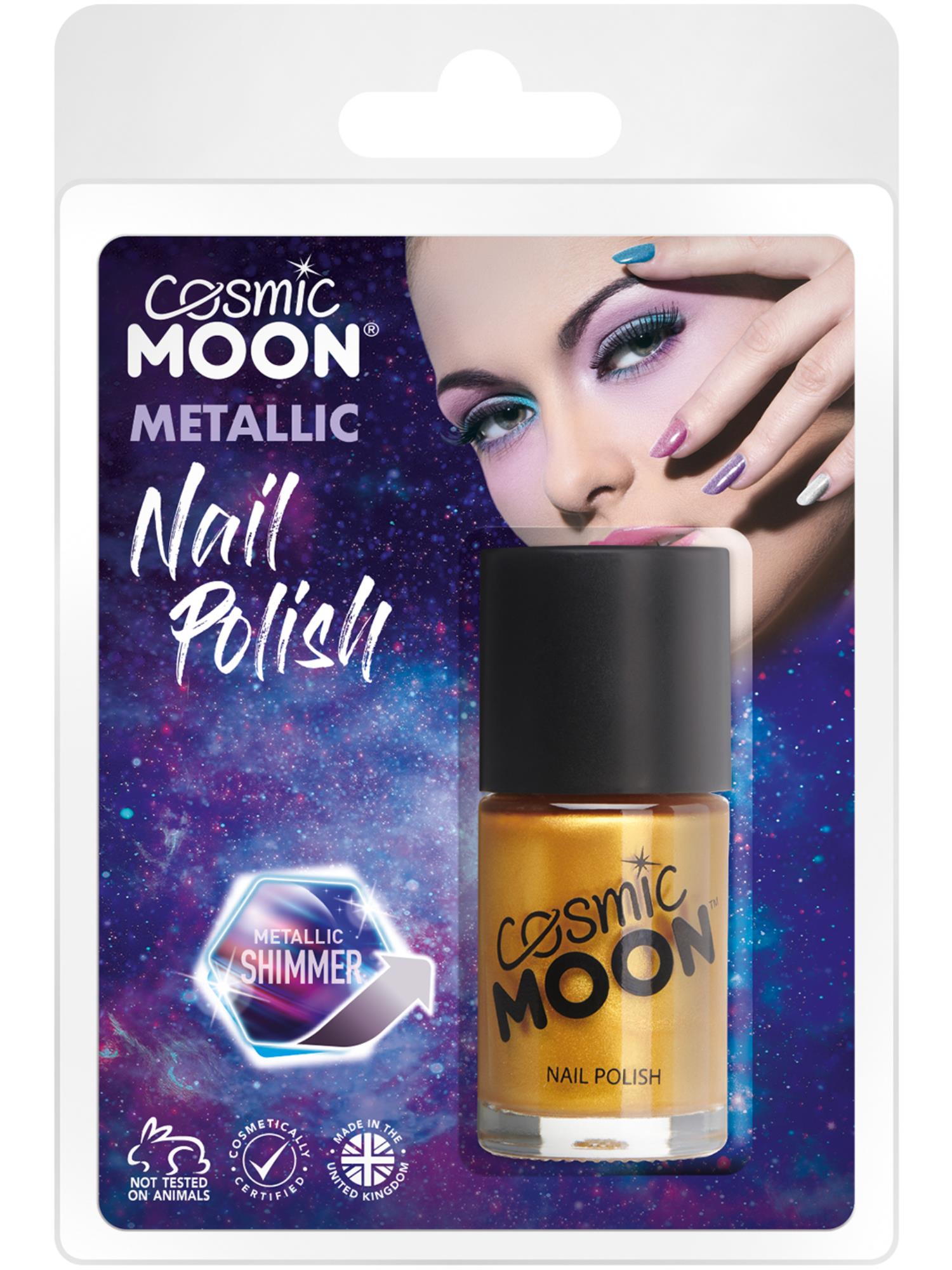 Cosmic Moon Metallic Nail Polish, Gold
