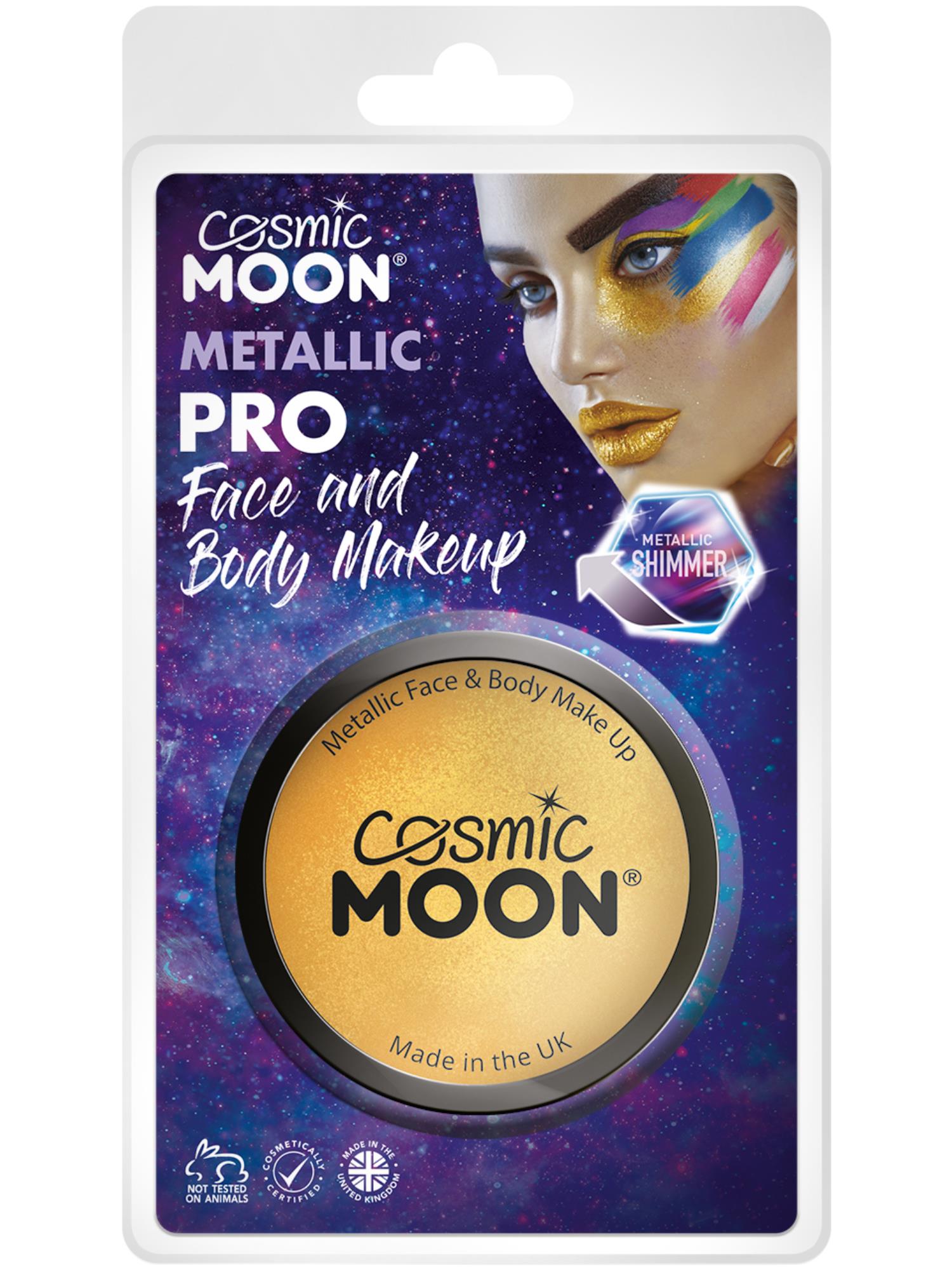 Cosmic Moon Metallic Pro gezichtsverf in potjes, Goud