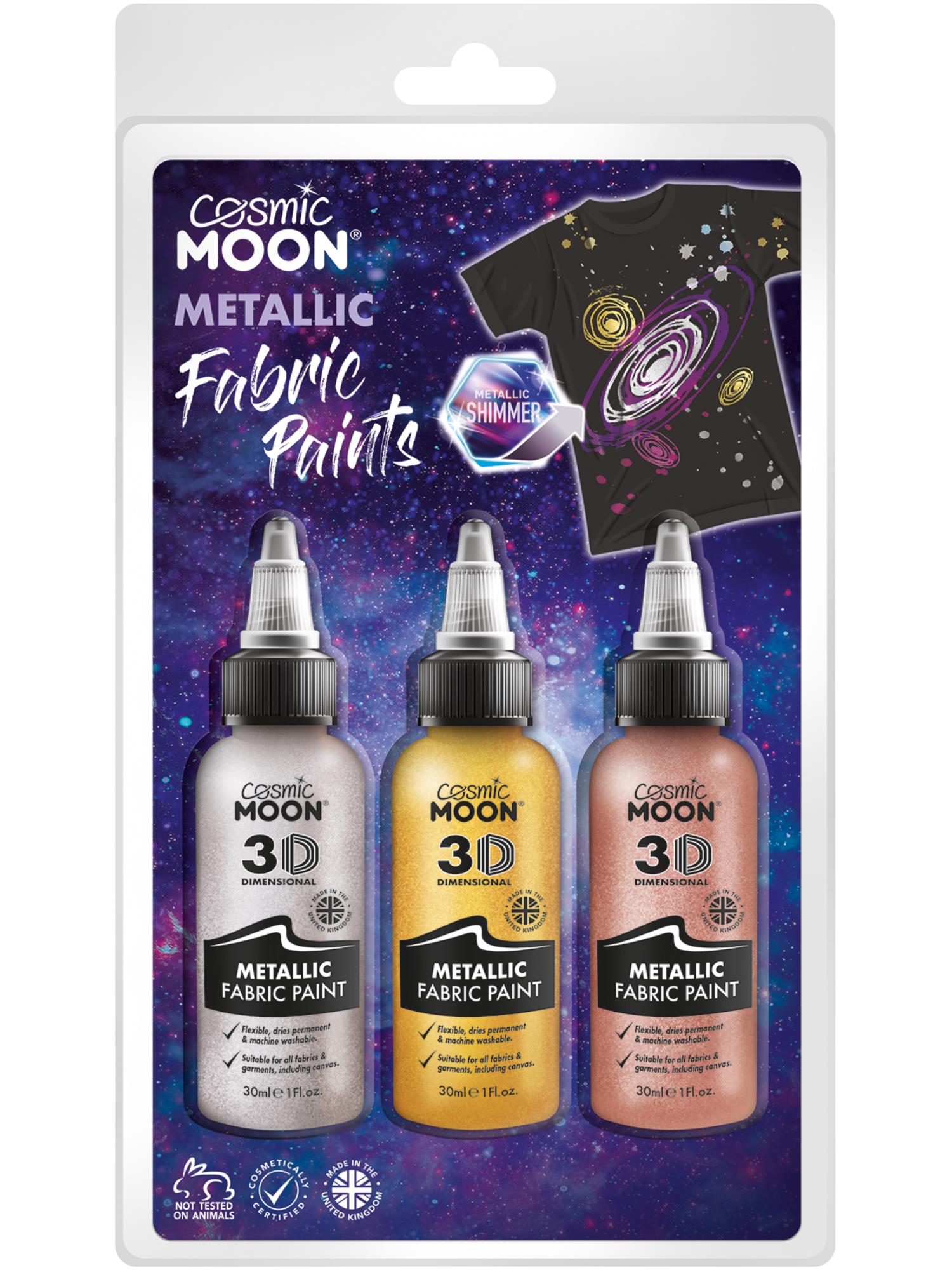 Cosmic Moon Metallic Fabric Paint,
