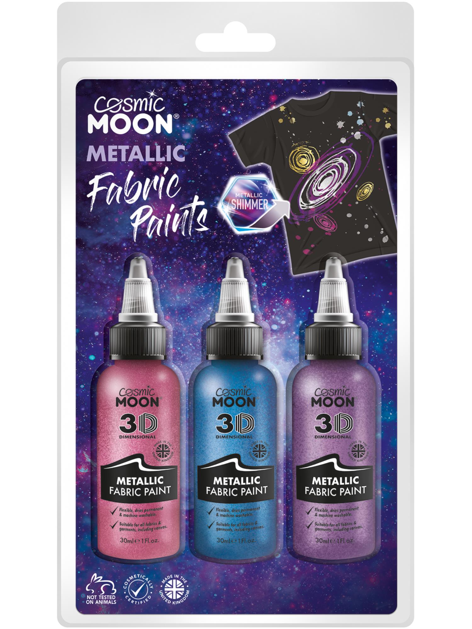Cosmic Moon Metallic Fabric Paint,