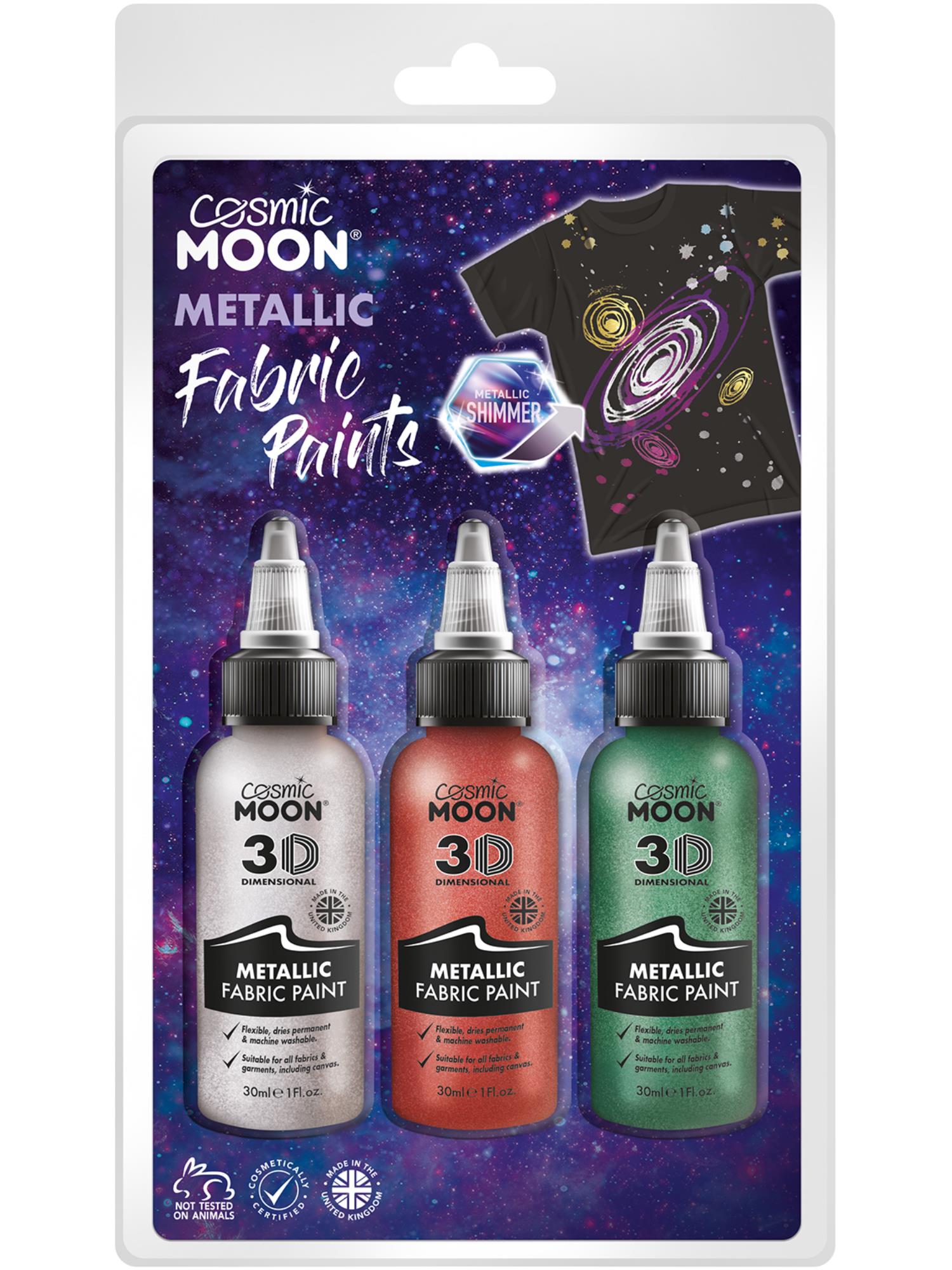 Cosmic Moon Metallic Fabric Paint,