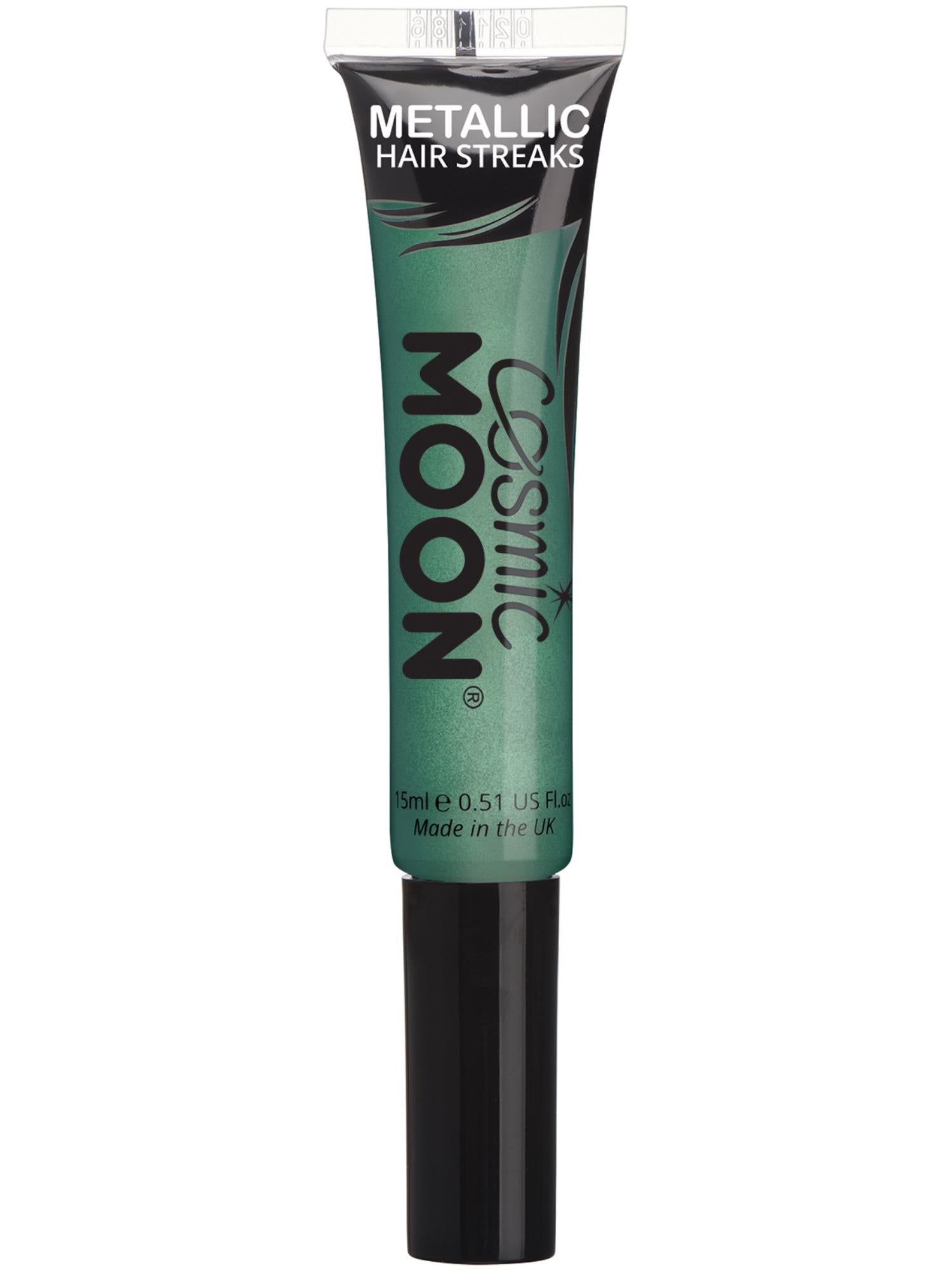 Cosmic Moon Metallic Hair Streaks, Green