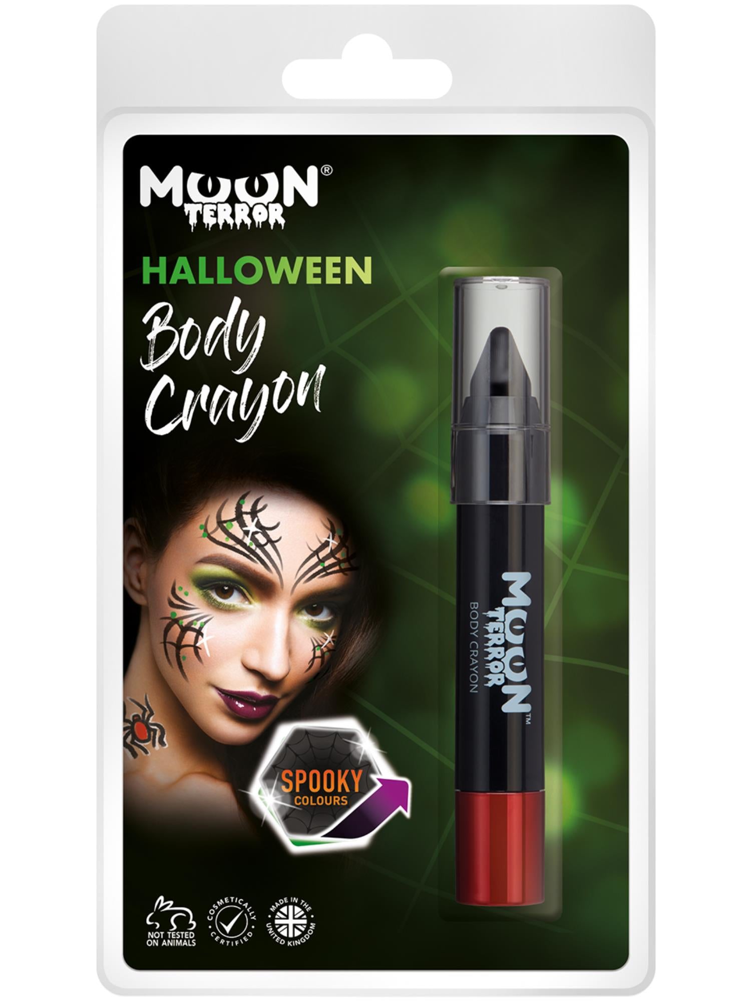 Moon Terror Halloween-Körperkreiden, Schwarz