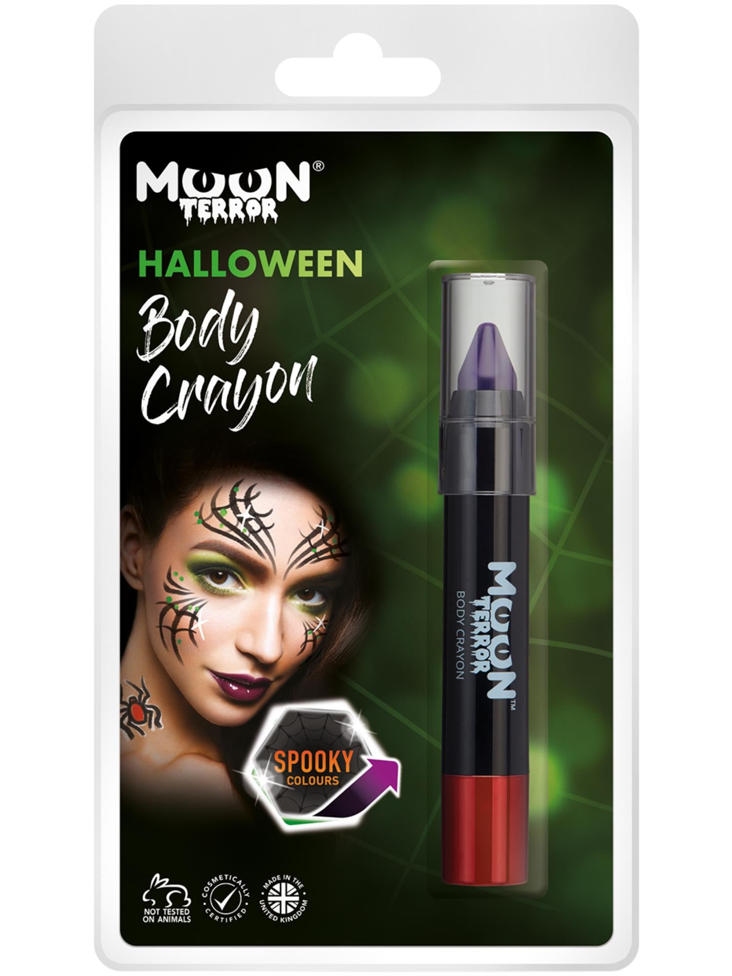 Moon Terror Halloween Body Crayons, Purple
