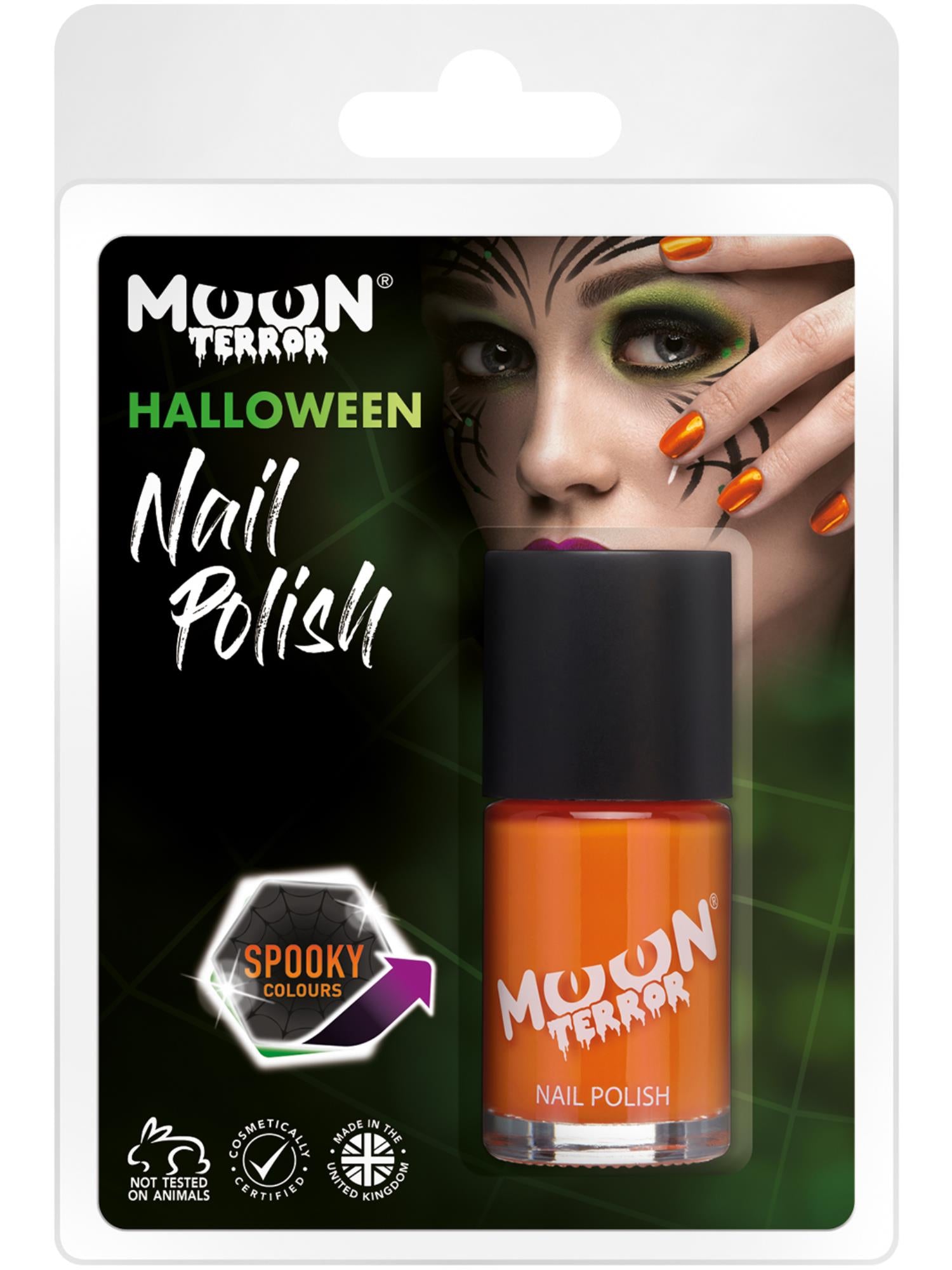 Moon Terror Halloween Nail Polish, Orange