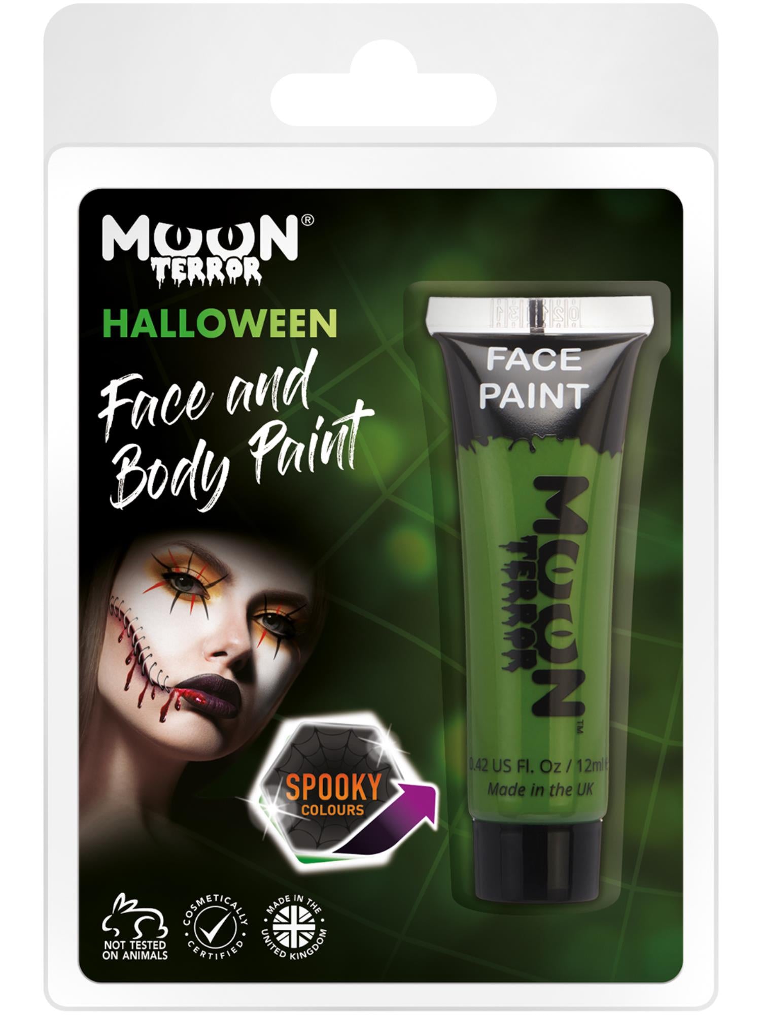 Moon Terror Halloween Face & Body Paint, Green