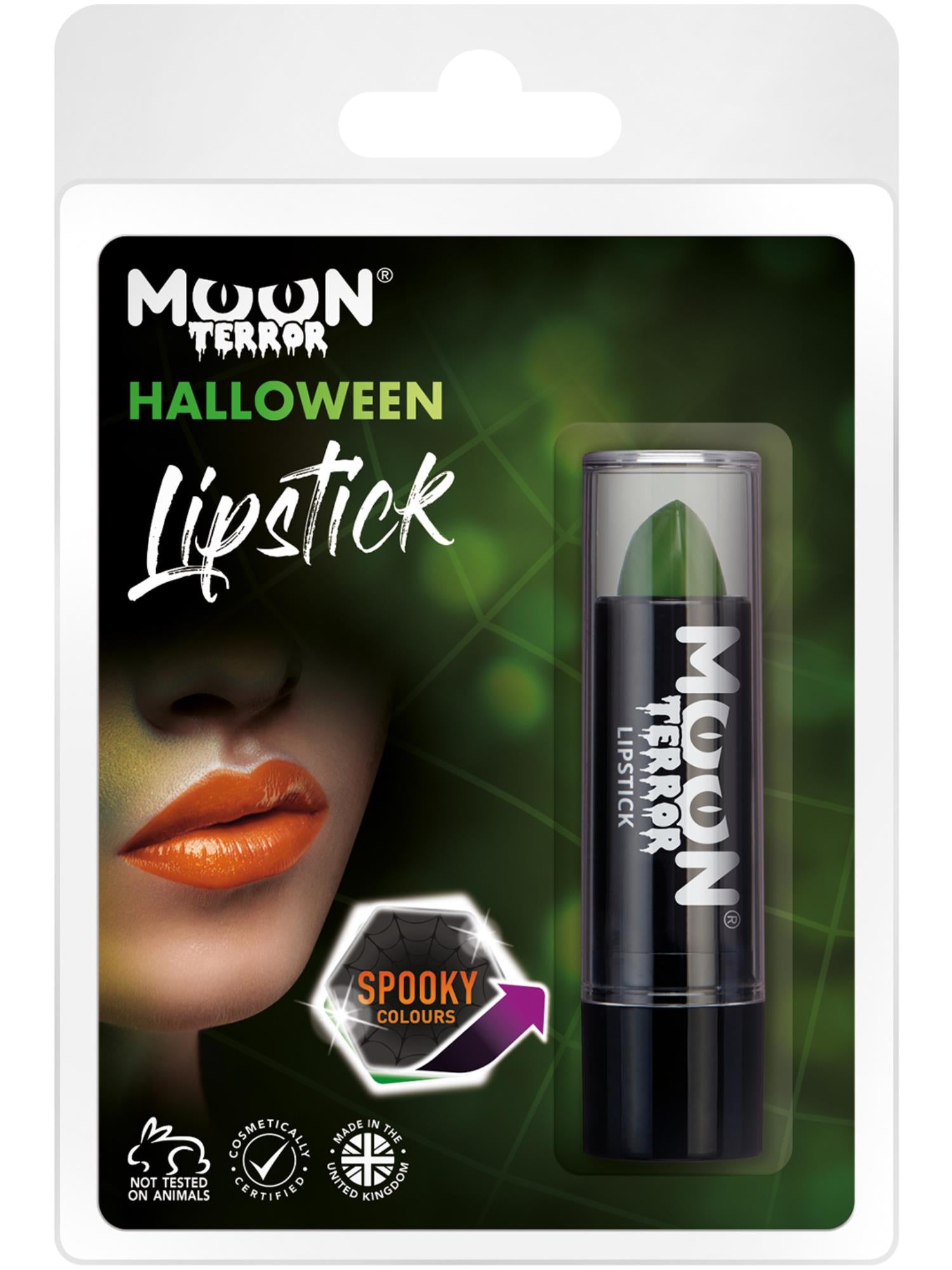 Moon Terror Halloween Lipstick, Green